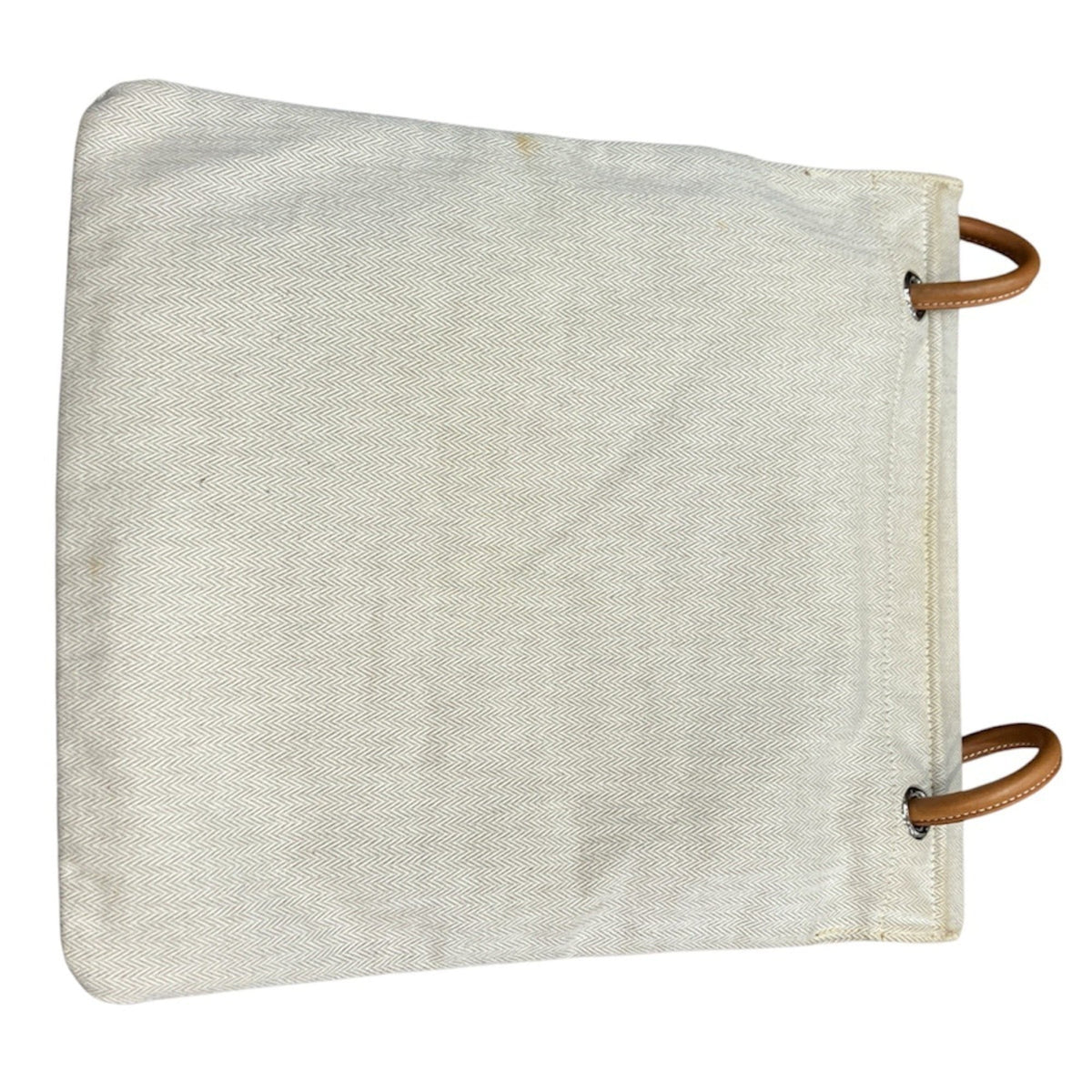 Hermes Ivory Toile Chevron Swift Leather Shoulder Bag (Pre-Owned)