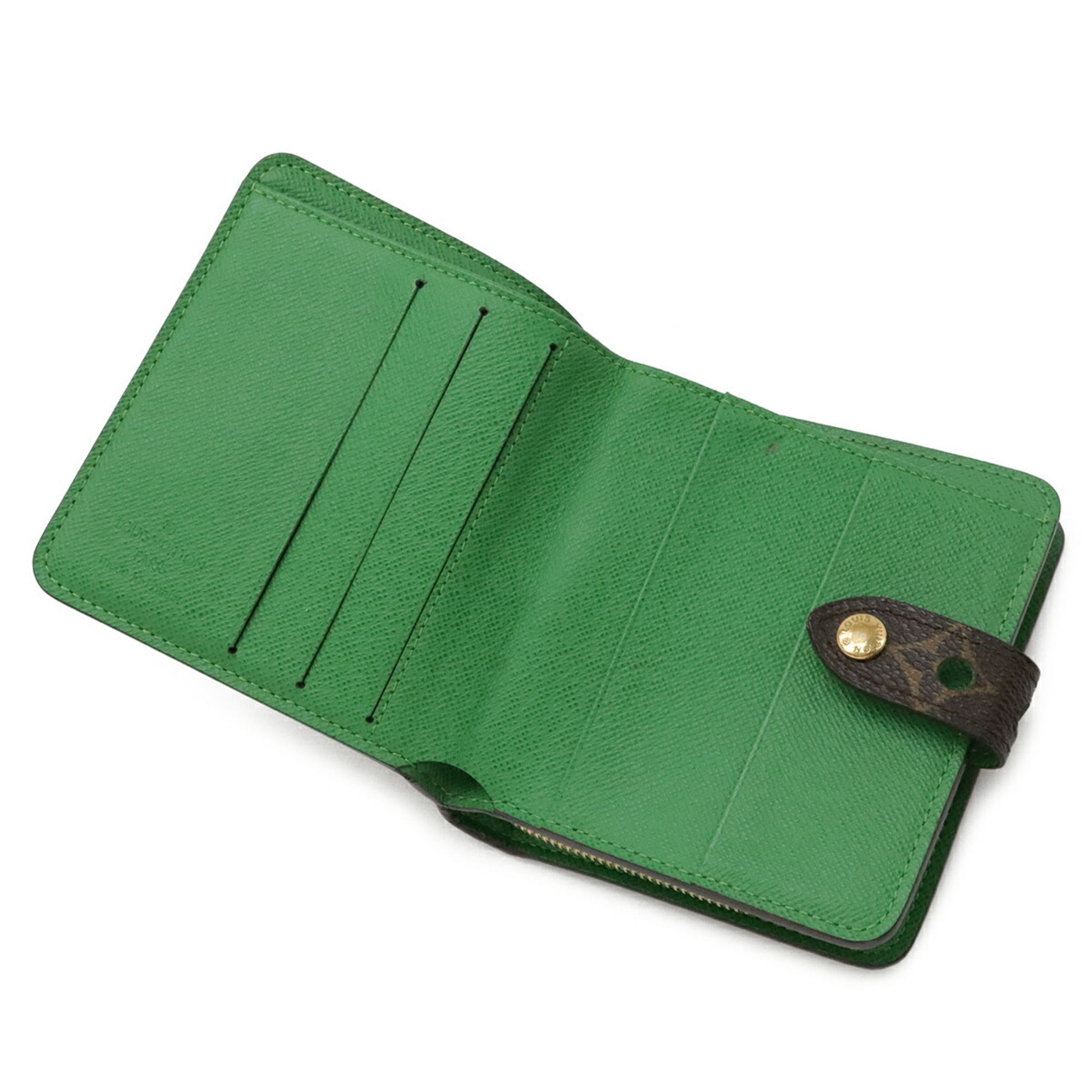 Louis Vuitton Green Monogram Vert Monogram Perforated Wallet (Bi-Fold) (Pre-Owned)