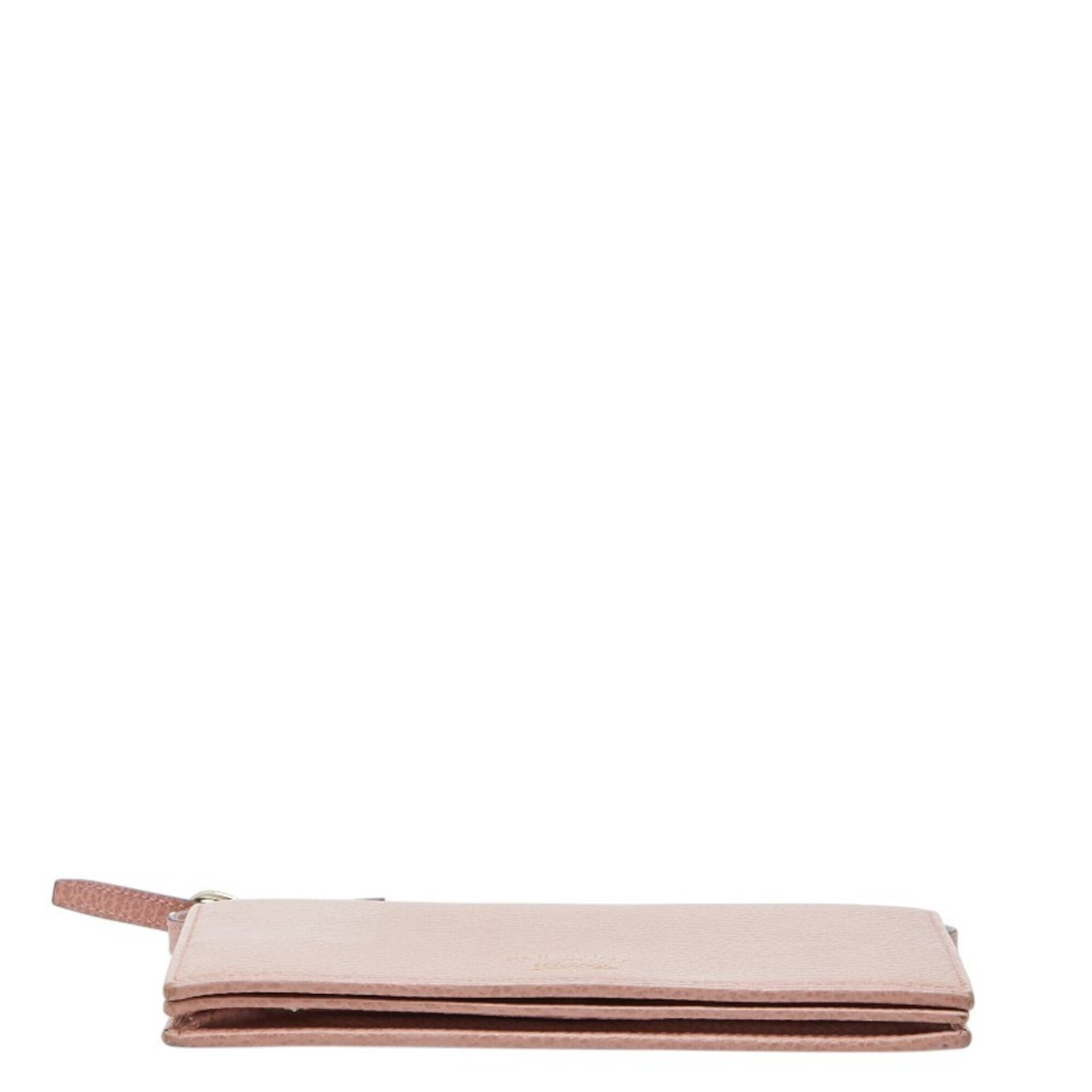 Gucci Pink Leather Chain/Shoulder Wallet (Pre-Owned)