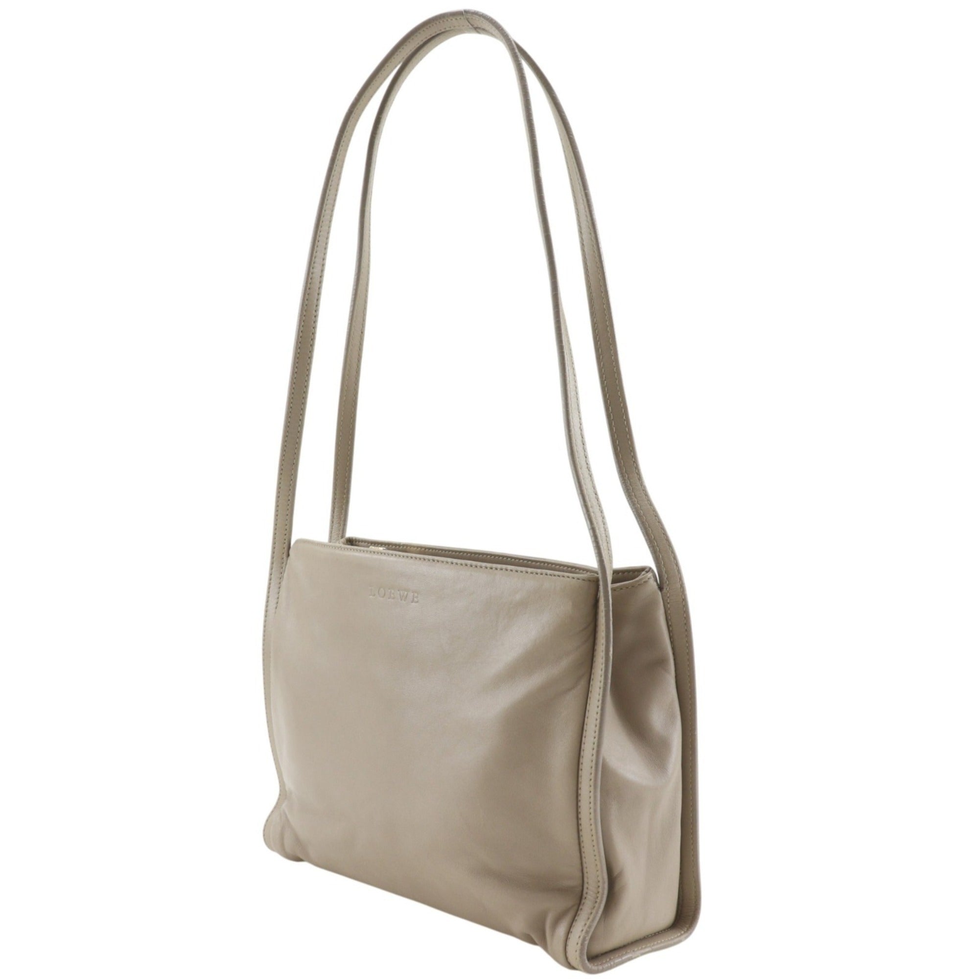 Loewe Beige Leather Shoulder Bag (Pre-Owned)