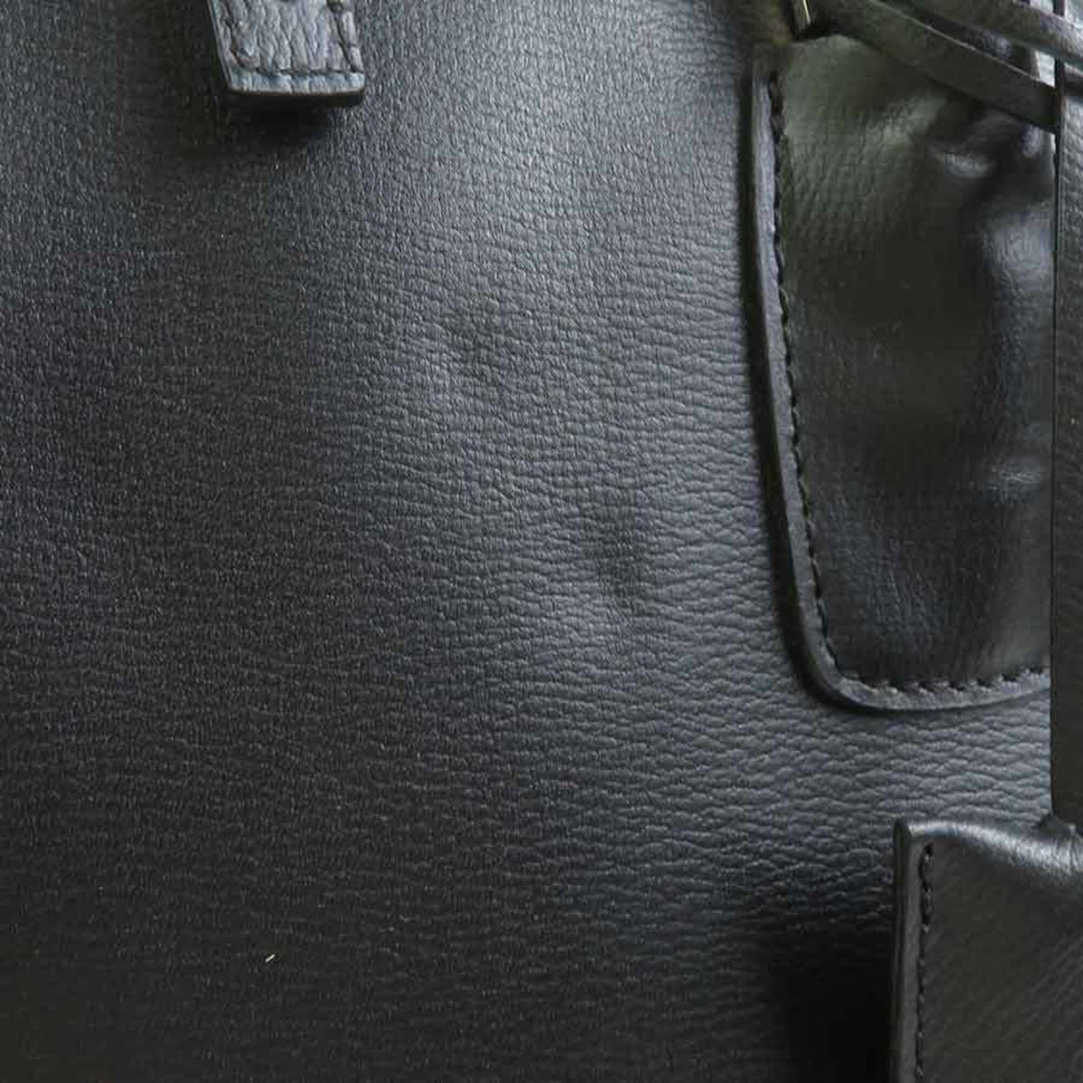 Bally Black Leather Handbag Shoulder Bag (Pre-Owned)