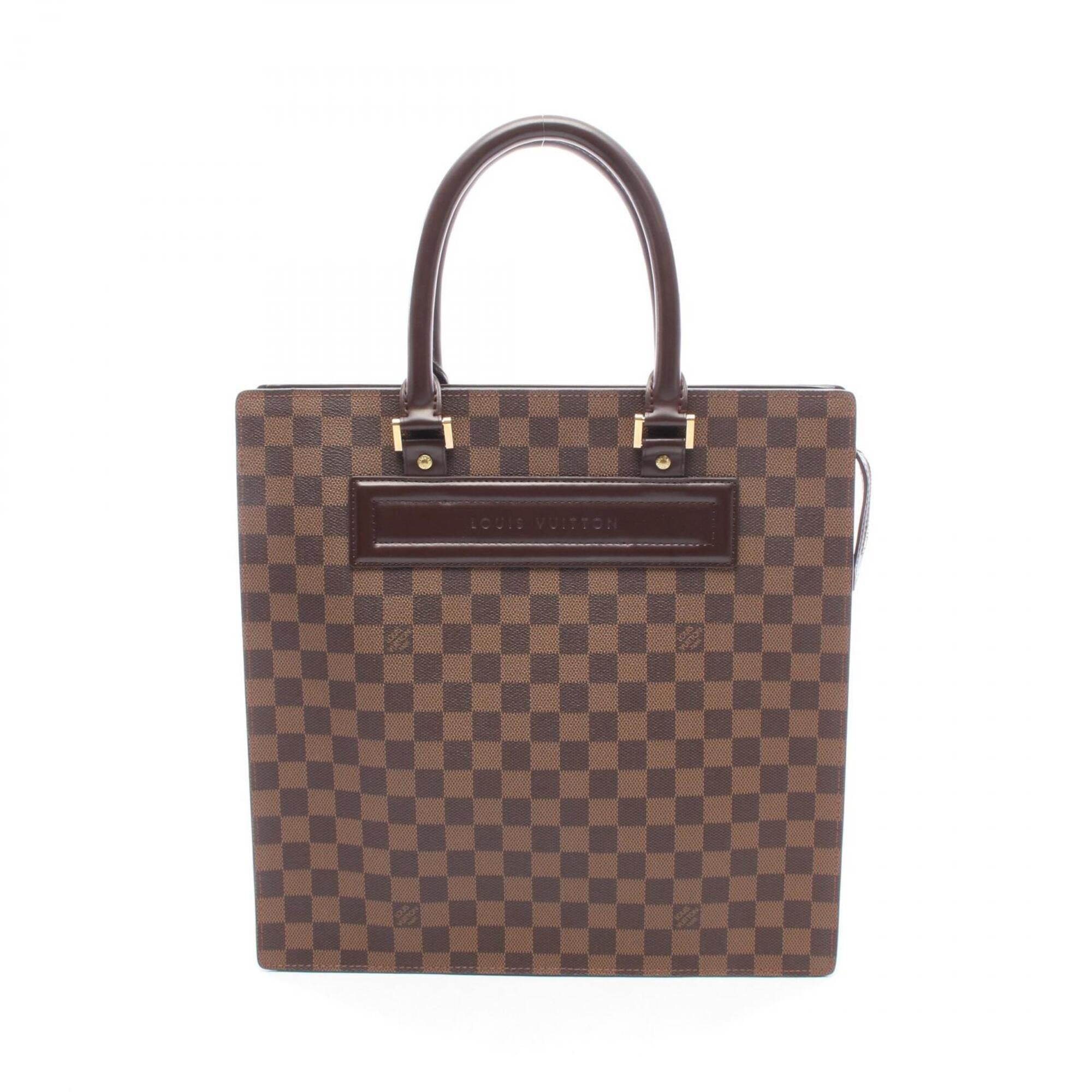 Louis Vuitton Brown Ebene Coated Canvas Damier Canvas Leather Handbag Tote Bag (Pre-Owned)