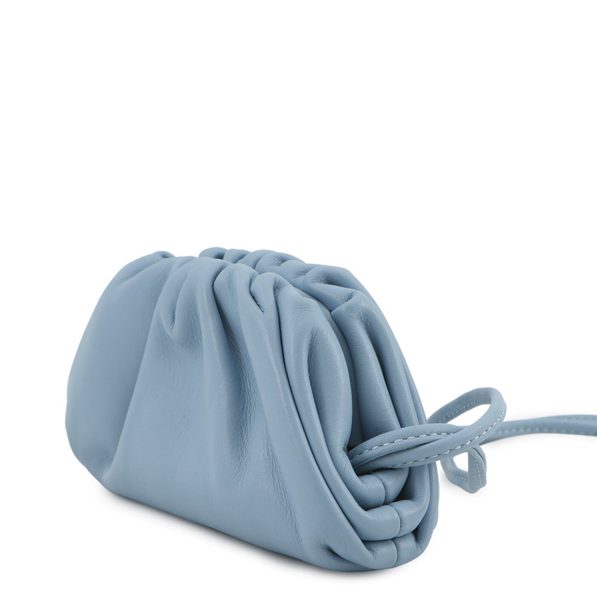 Bottega Veneta Light Blue Leather Coin Purse/Coin Case (Pre-Owned)