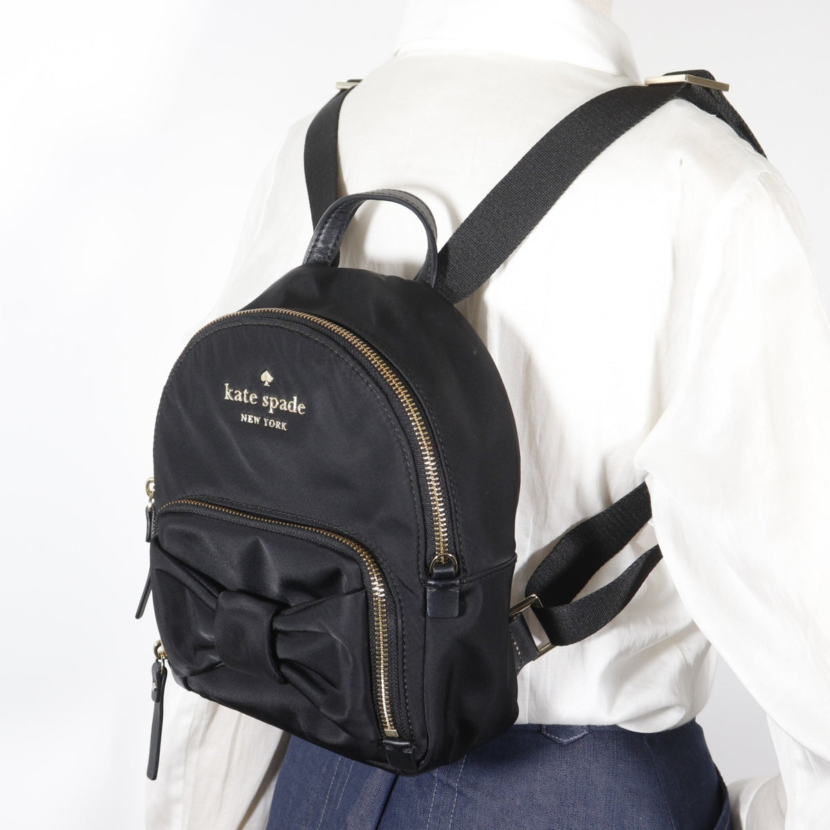 Kate Spade Black Nylon Backpack (Pre-Owned)