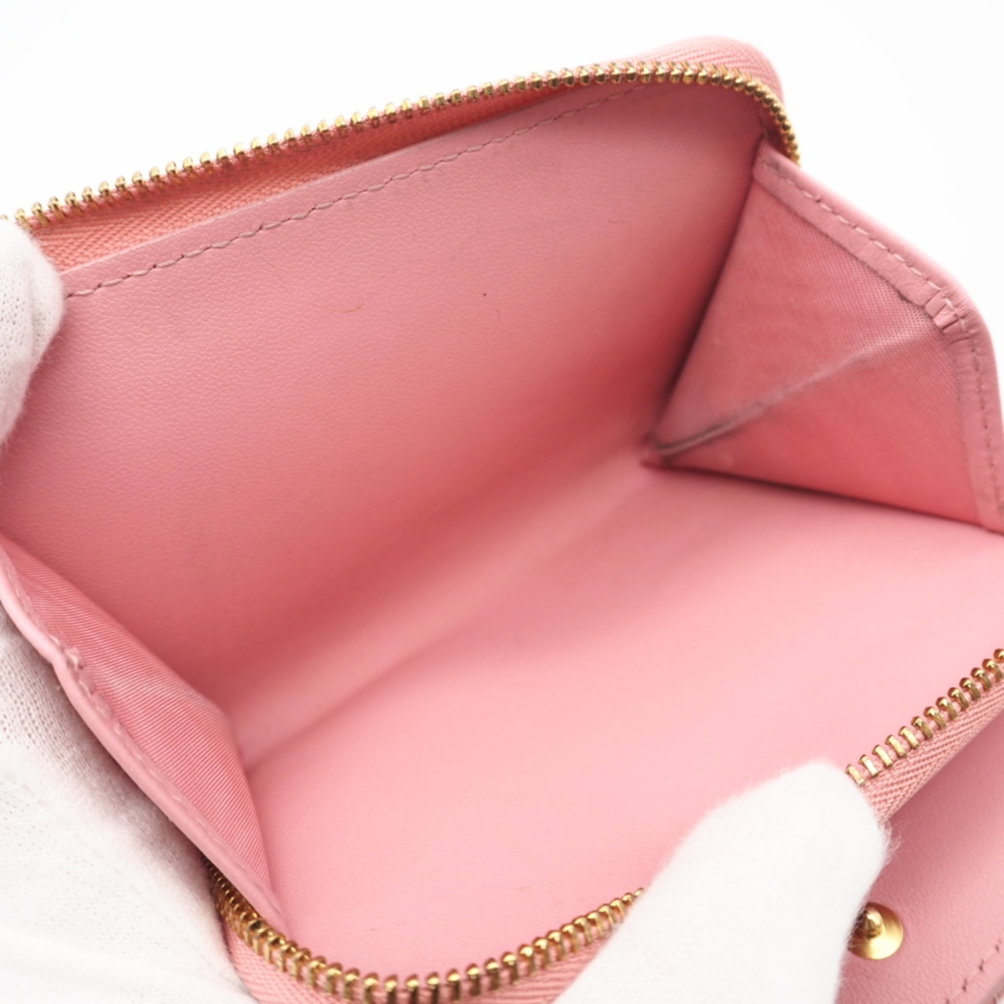 Christian Dior Pink Leather Wallet (Bi-Fold) (Pre-Owned)