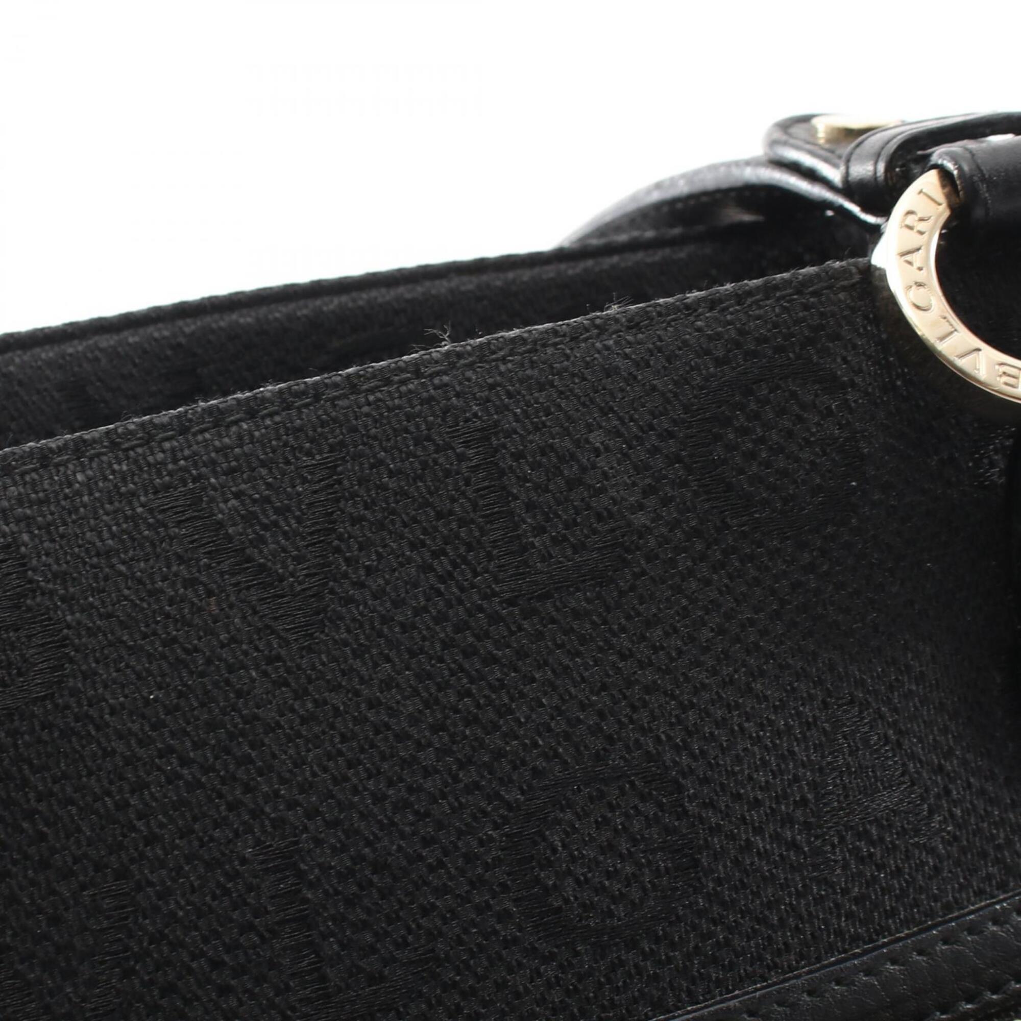 Bvlgari Black Canvas Handbag (Pre-Owned)