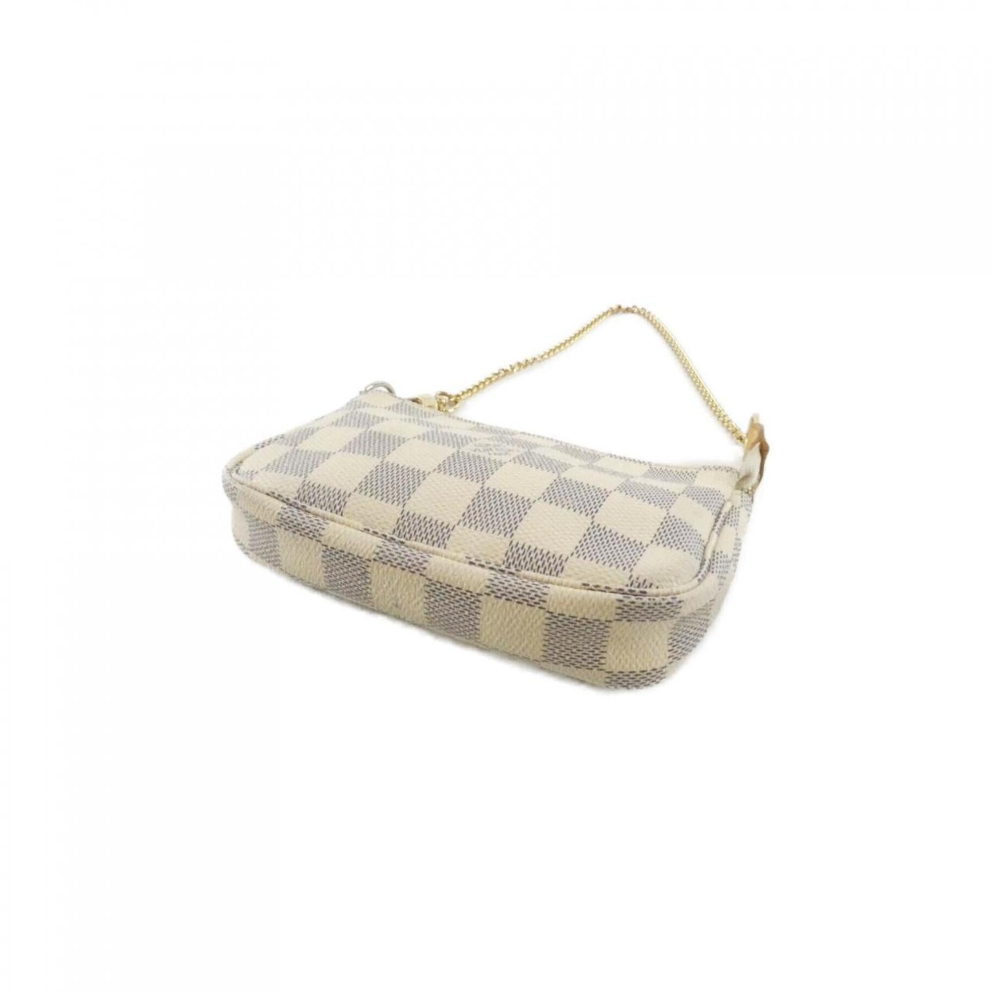 Louis Vuitton Damier Azur Azur Coated Canvas Pochette Pouch (Pre-Owned)