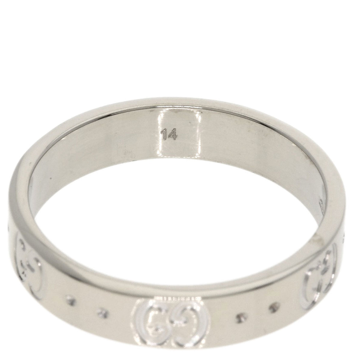 Gucci White Gold (18K) Band Ring (Pre-Owned)