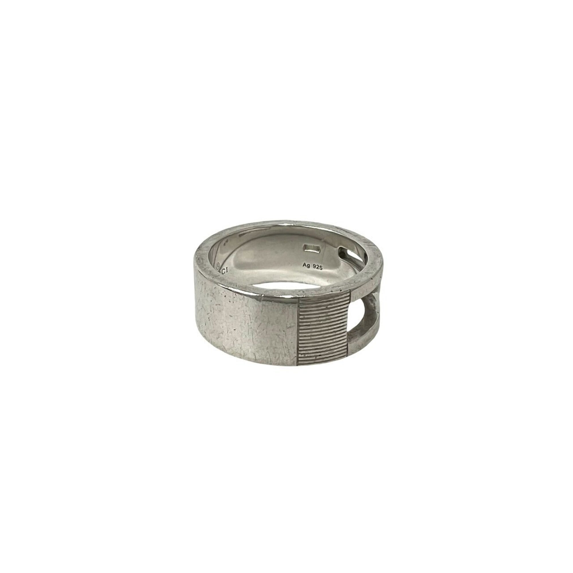 Gucci Silver Silver 925 Band Ring (Pre-Owned)
