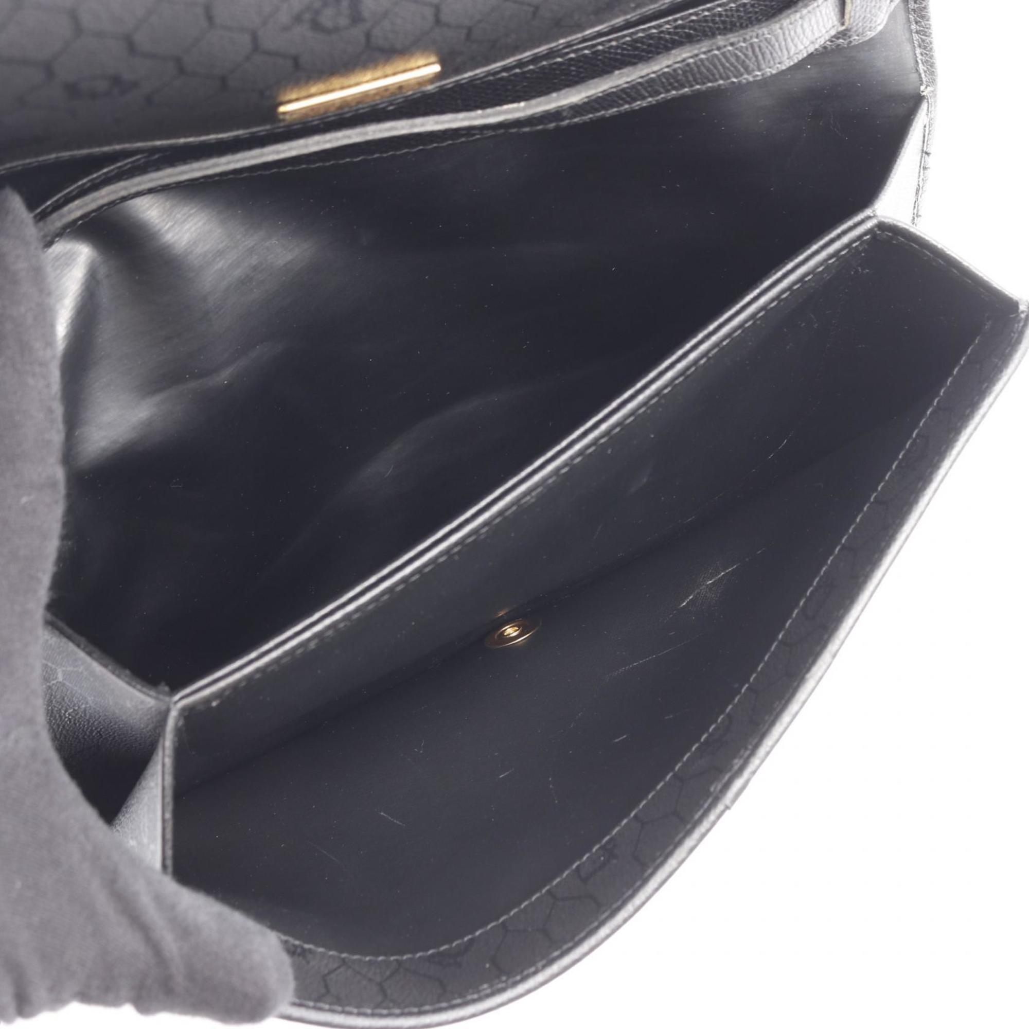 Christian Dior Black Leather Shoulder Bag (Pre-Owned)