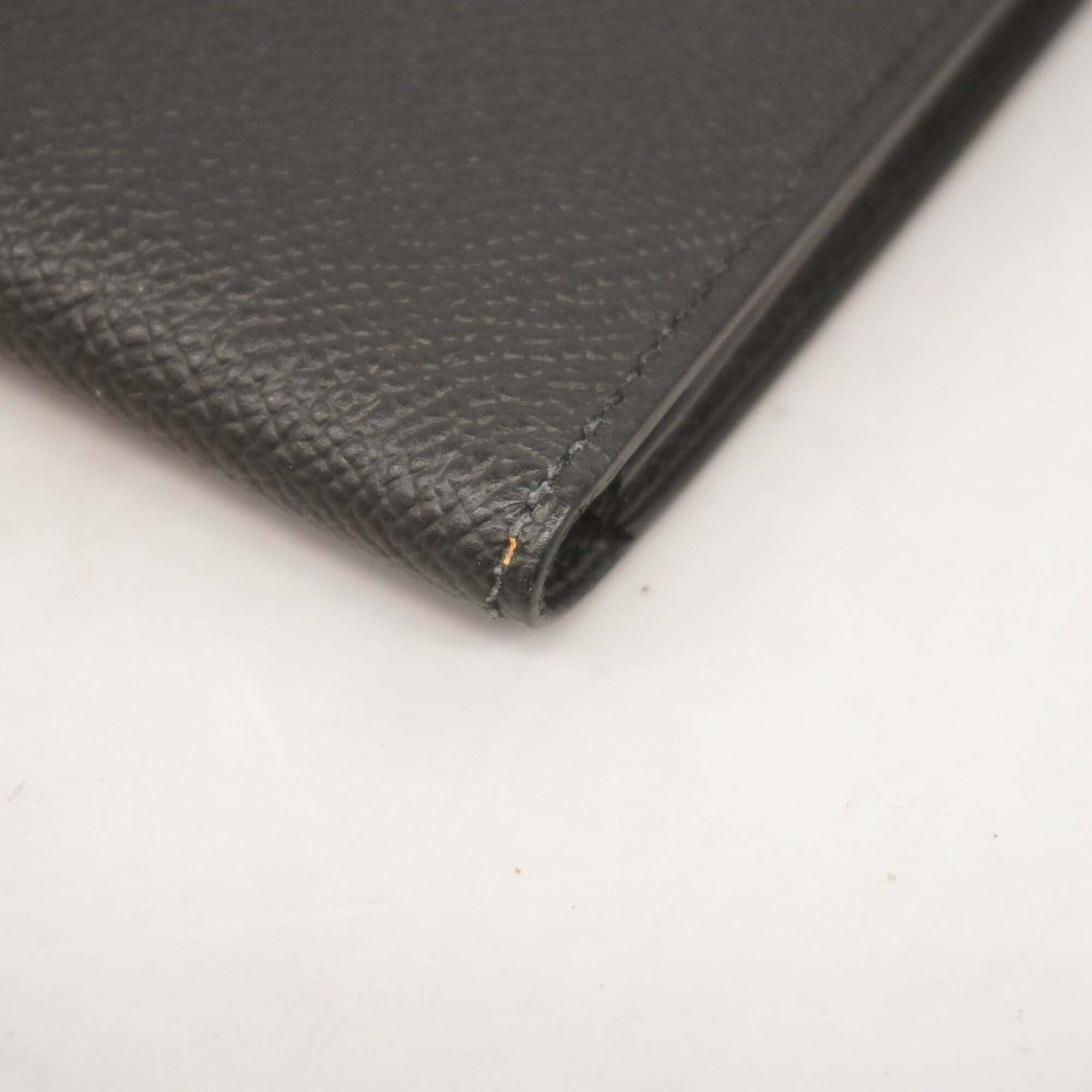 Hermes Black Leather Long Wallet (Bi-Fold) (Pre-Owned)