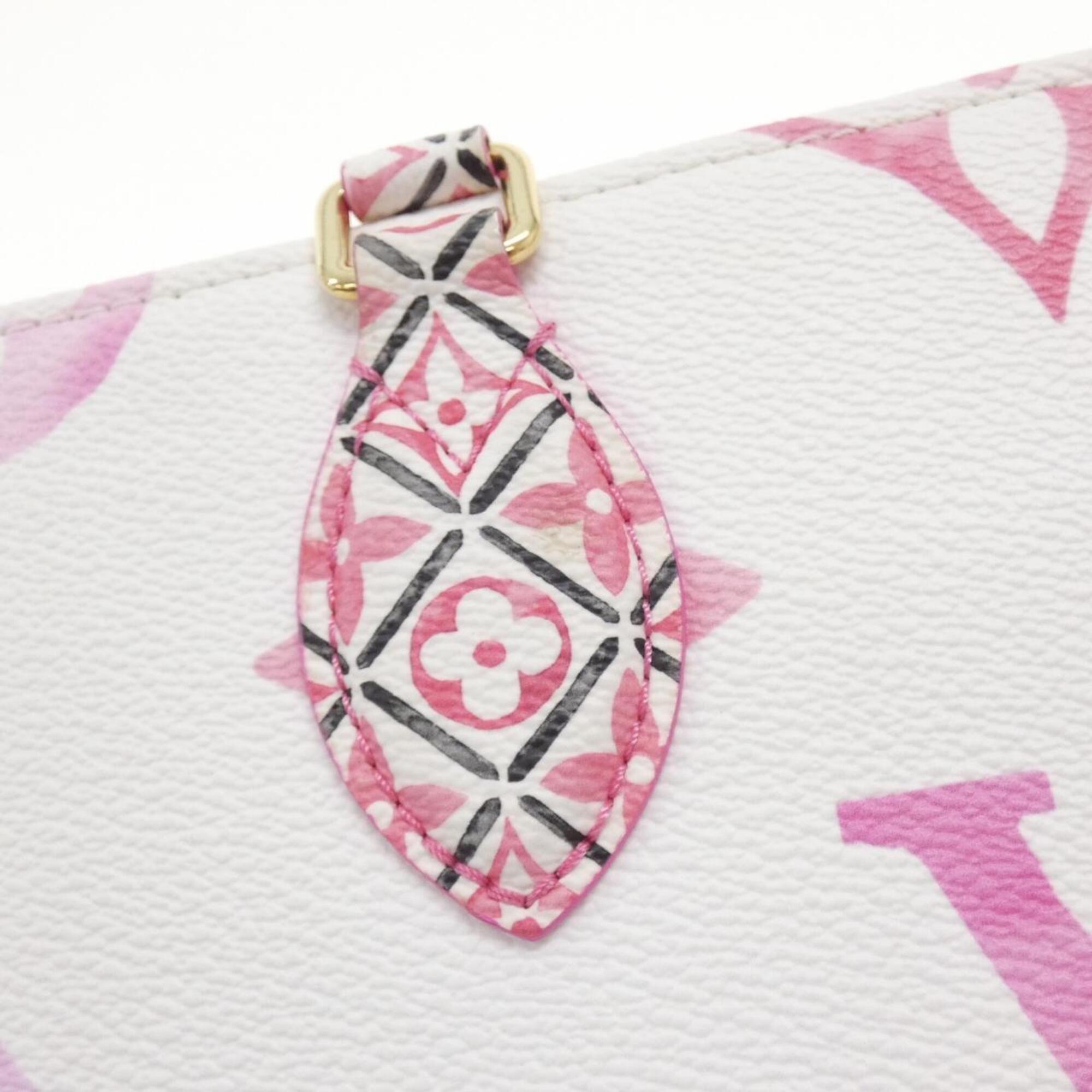 Louis Vuitton Pink Organic Cotton Handbag (Pre-Owned)
