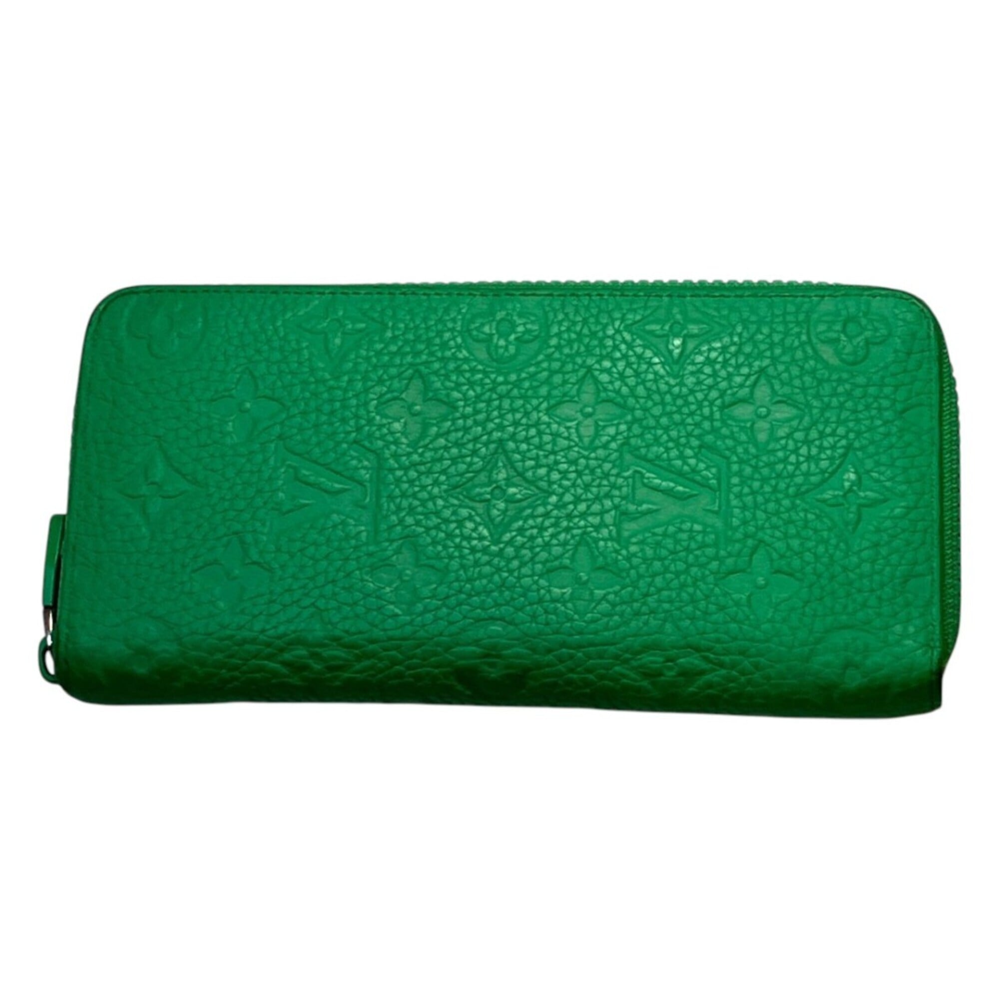 Louis Vuitton Green Cuir Ombre Leather Long Wallet (Bi-Fold) (Pre-Owned)