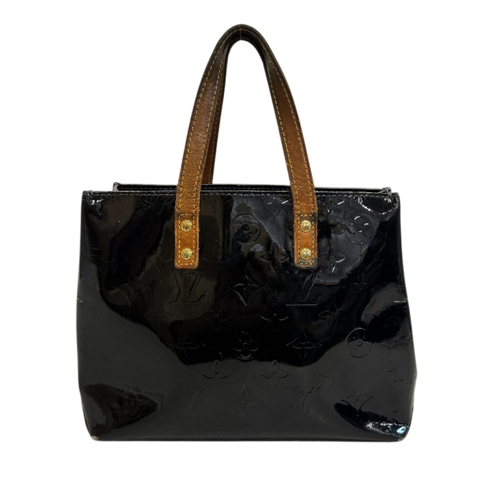Louis Vuitton Amarante Black Galle Monogram Vernis Handbag (Pre-Owned)