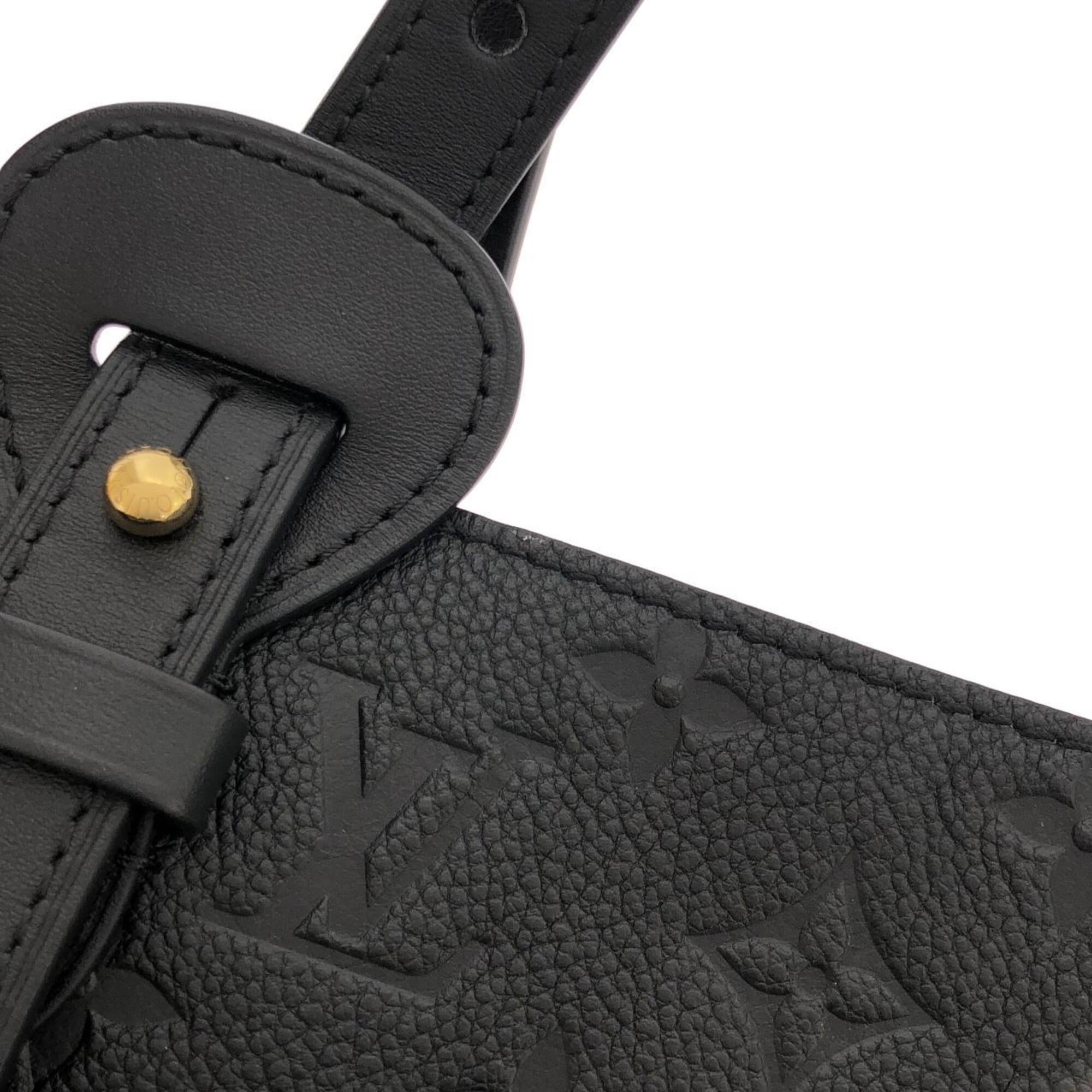 Louis Vuitton Black Leather Handbag (Pre-Owned)