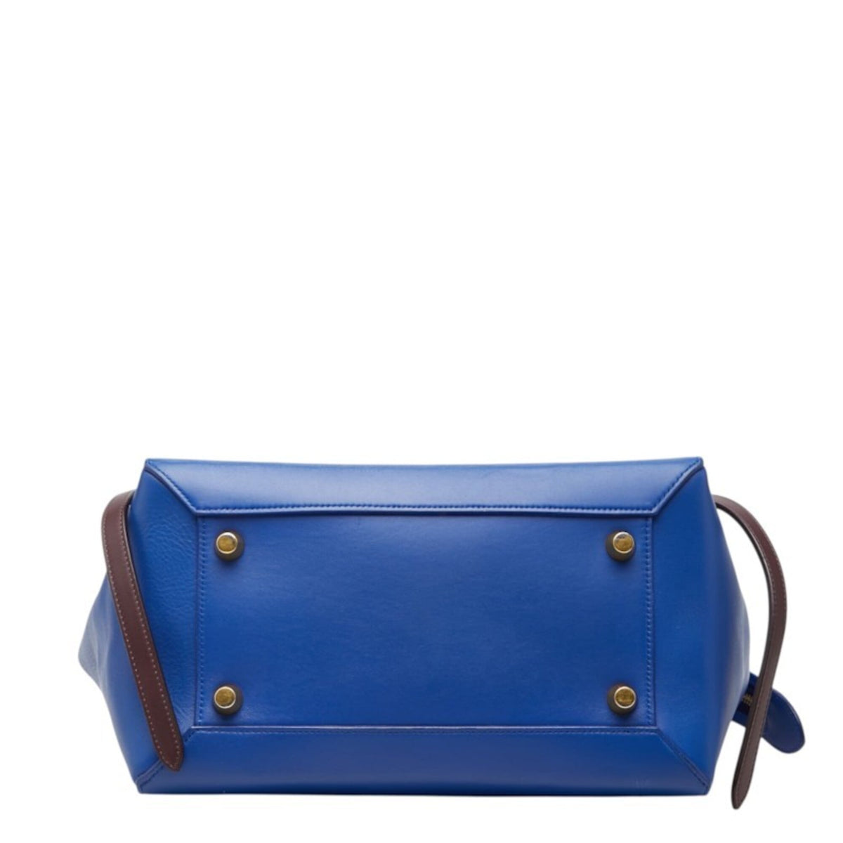 Celine Black Blue Leather Handbag Shoulder Bag (Pre-Owned)