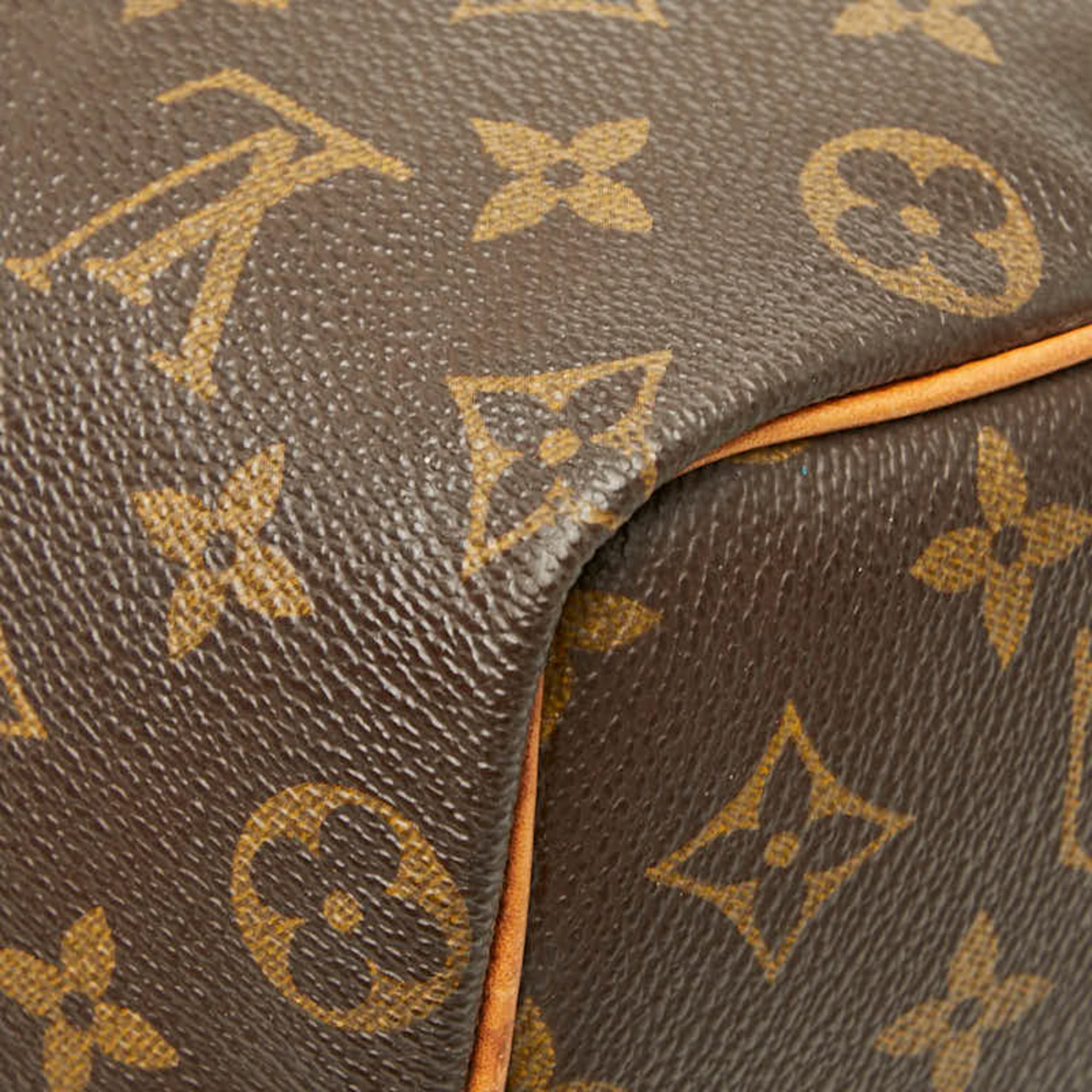 Louis Vuitton Brown Pvc Leather Boston Bag Handbag (Pre-Owned)