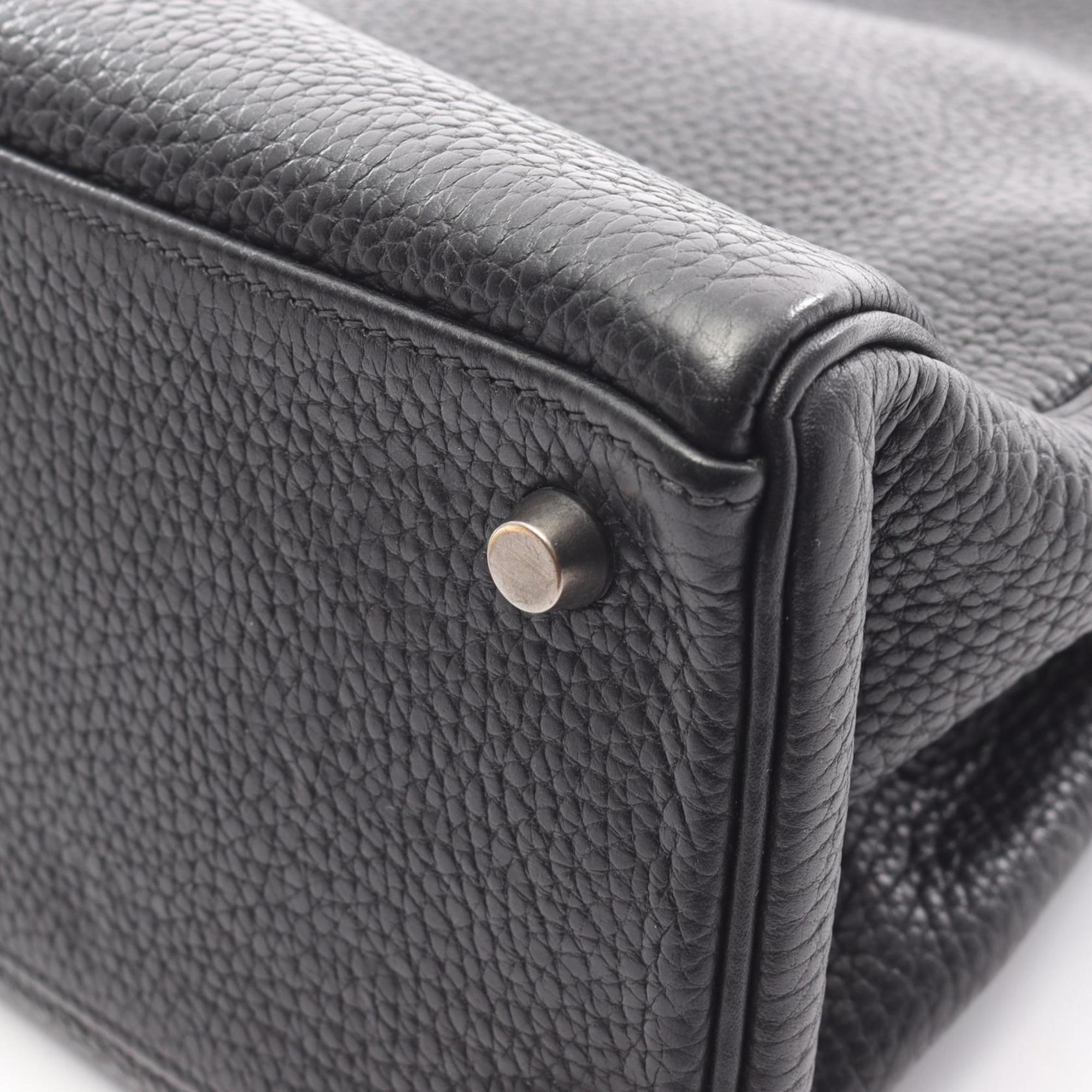 Hermes Black Togo Leather Handbag (Pre-Owned)