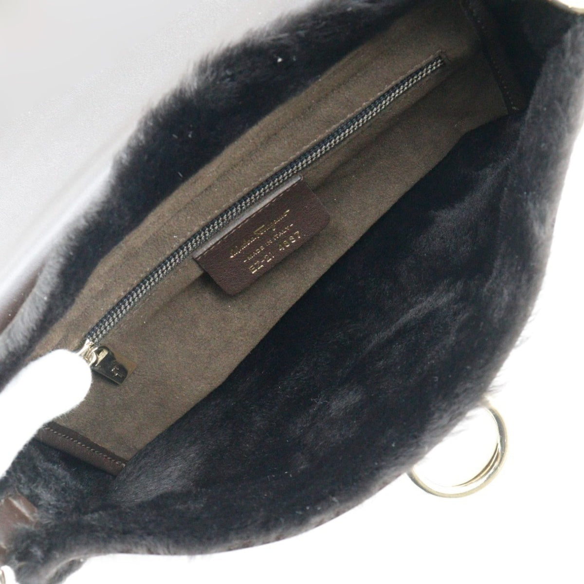 Salvatore Ferragamo Brown Leather Shoulder Bag (Pre-Owned)