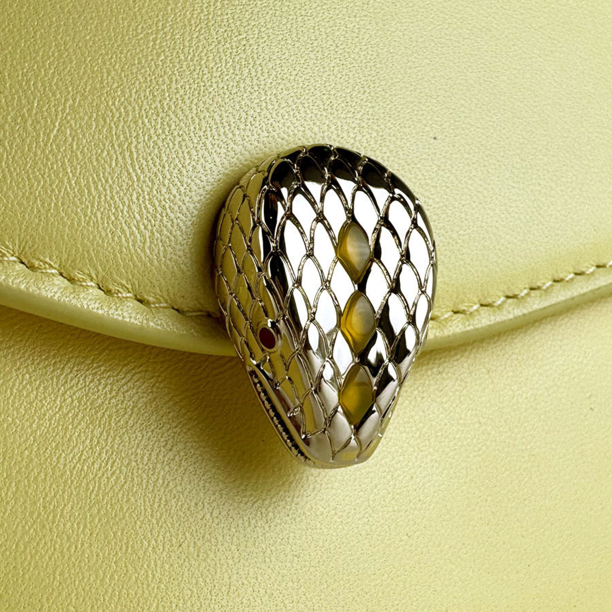 Bvlgari Yellow Leather Shoulder Bag (Pre-Owned)