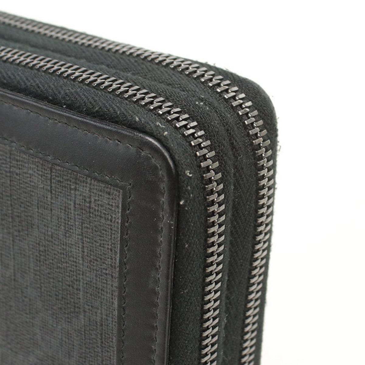 Gucci Black Pvc Long Wallet (Bi-Fold) (Pre-Owned)