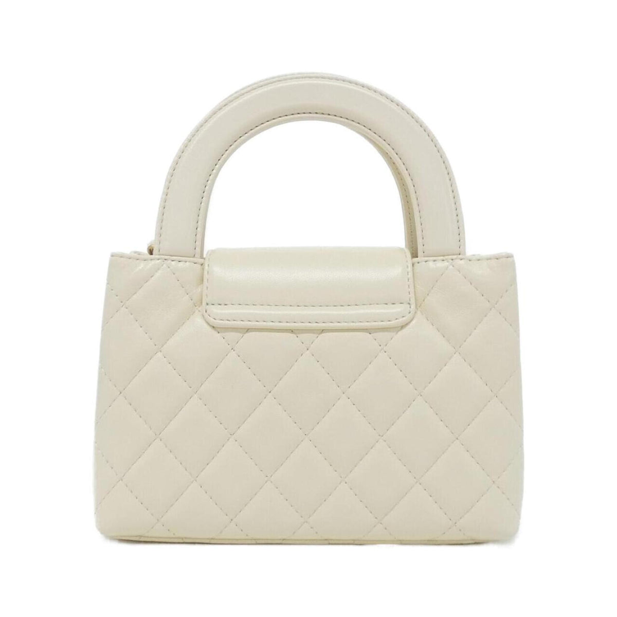 Chanel Ivory Leather Handbag (Pre-Owned)