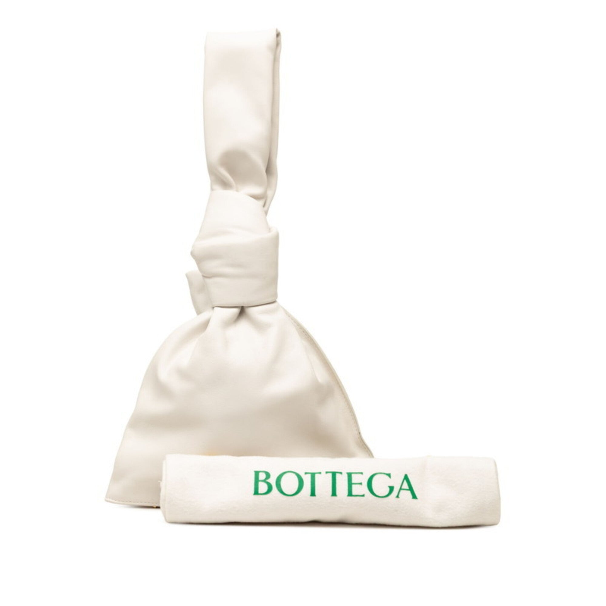Bottega Veneta White Leather Handbag (Pre-Owned)