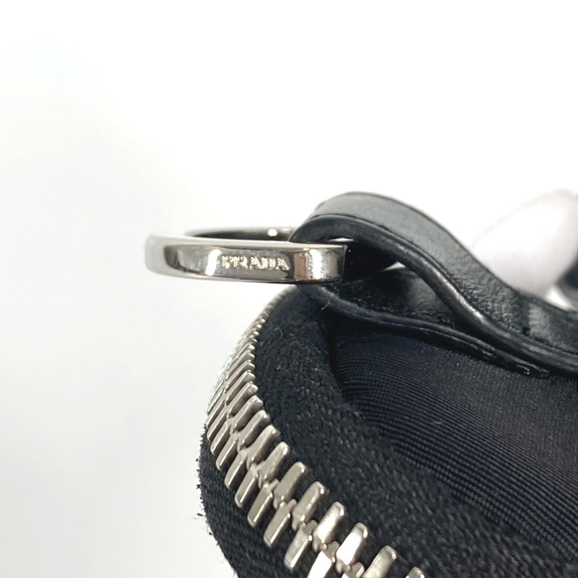 Prada Black Nylon Leather Fanny Pack Pouch (Pre-Owned)
