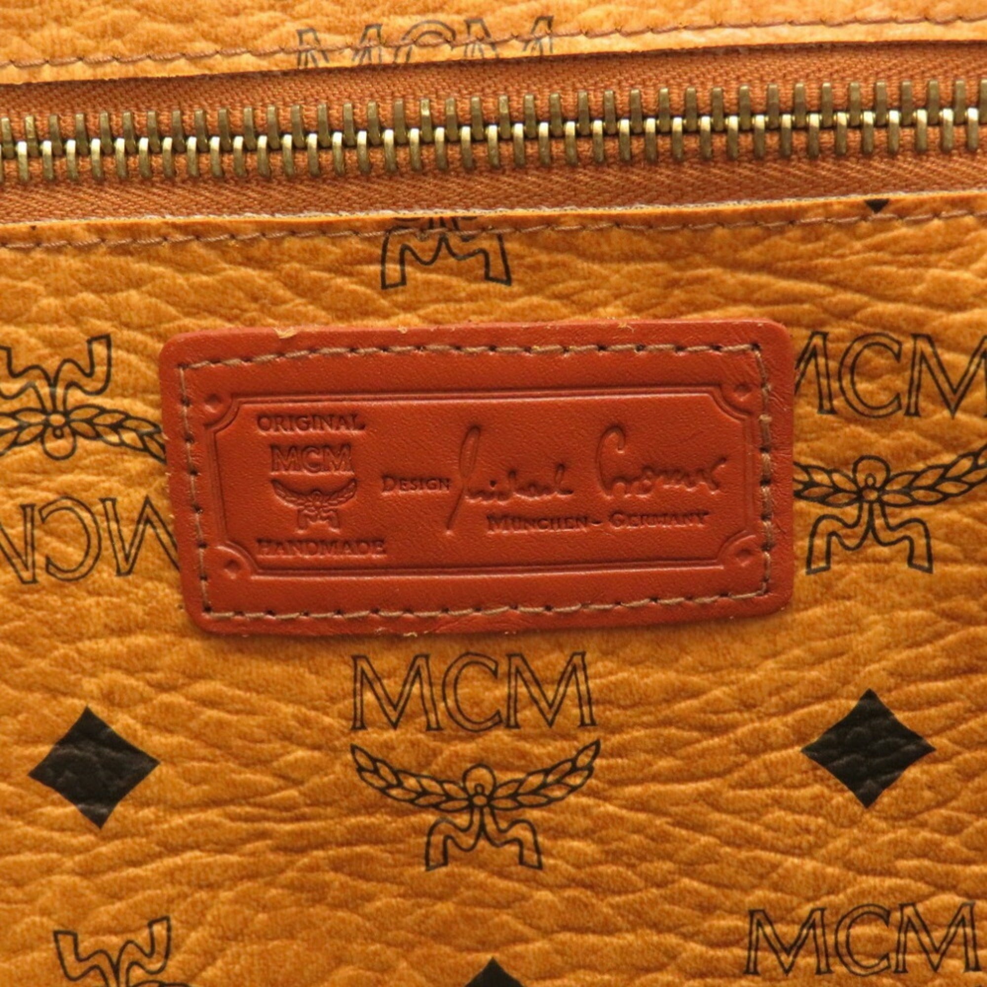 Mcm Brown Pvc Tote Bag (Pre-Owned)