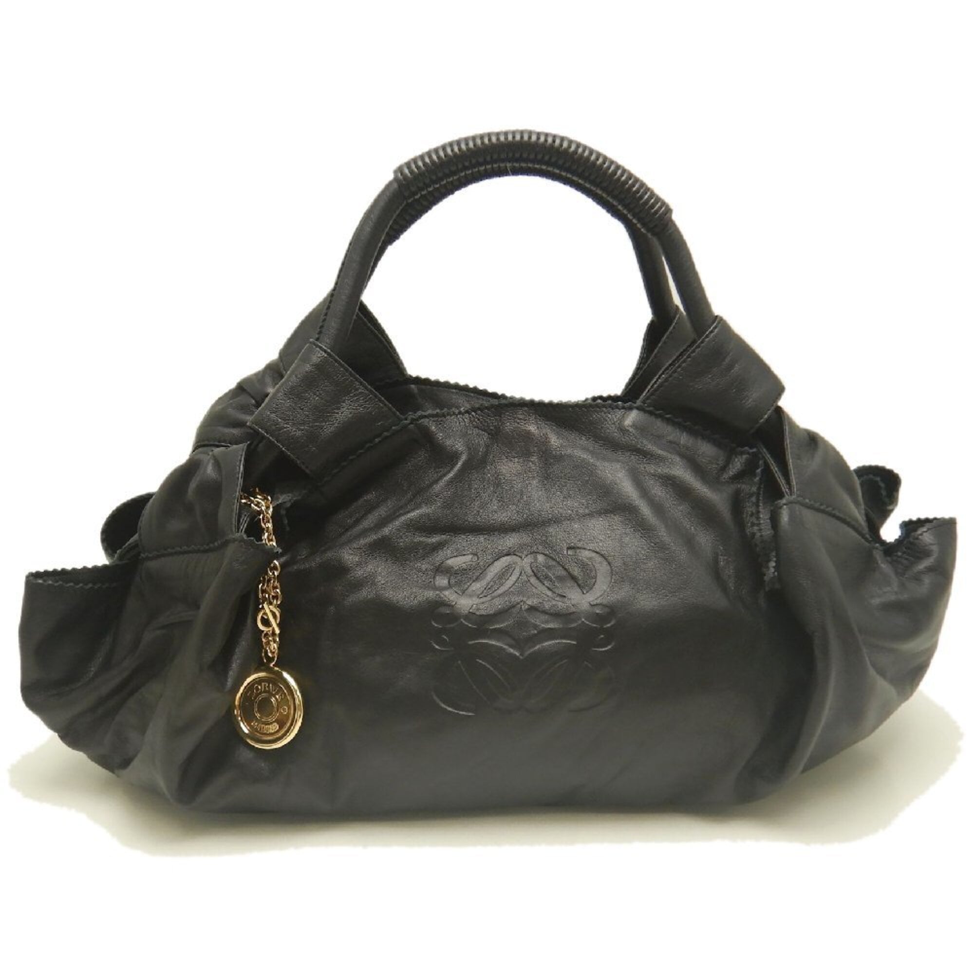 Loewe Nappa Aire Black Leather Handbag (Pre-Owned)