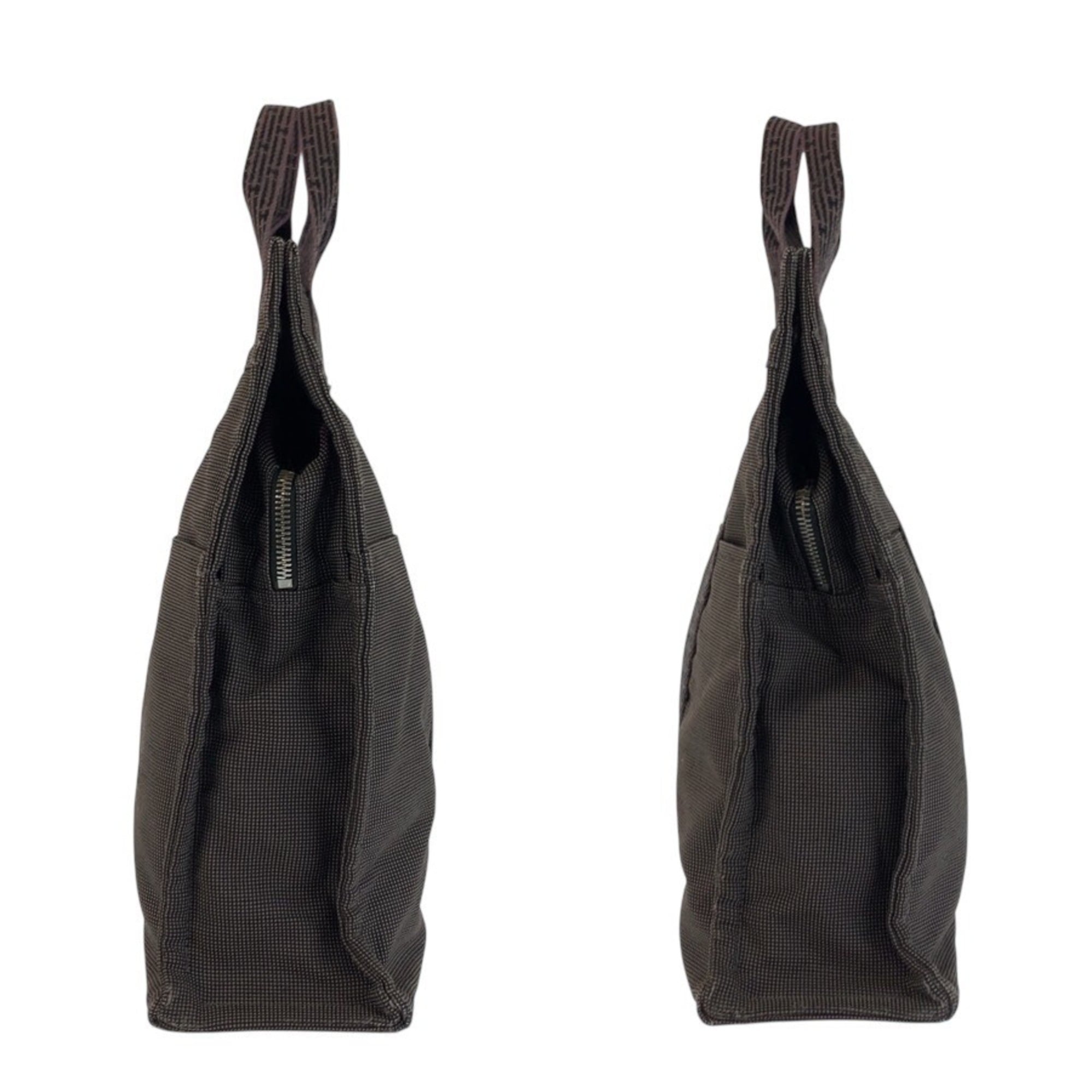Hermes Gray Polyamide Polyester Handbag Tote Bag (Pre-Owned)