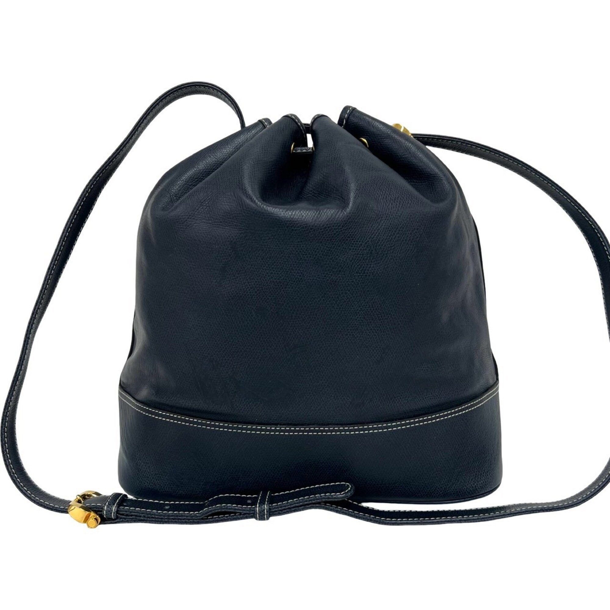 Loewe Navy Leather Crossbody Bag Shoulder Bag (Pre-Owned)