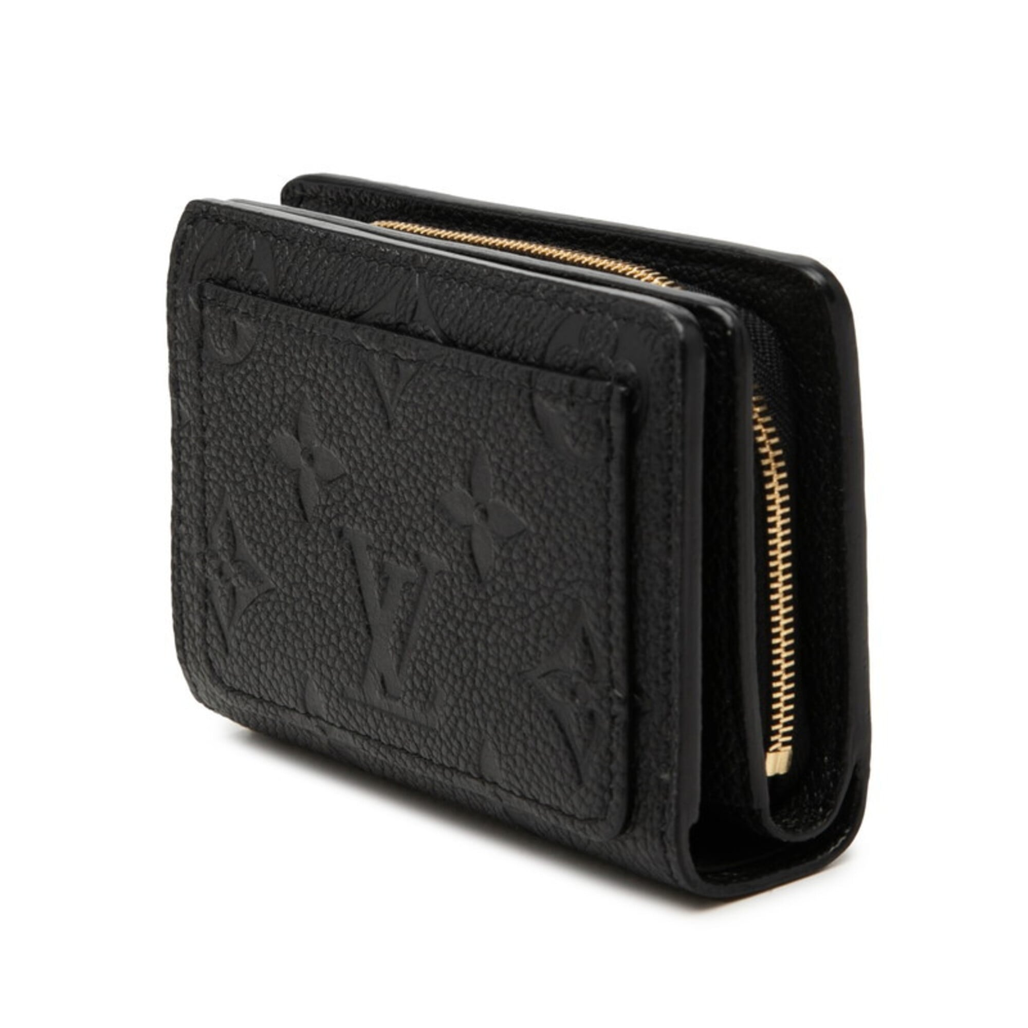 Louis Vuitton Black Noir Leather Wallet (Bi-Fold) (Pre-Owned)