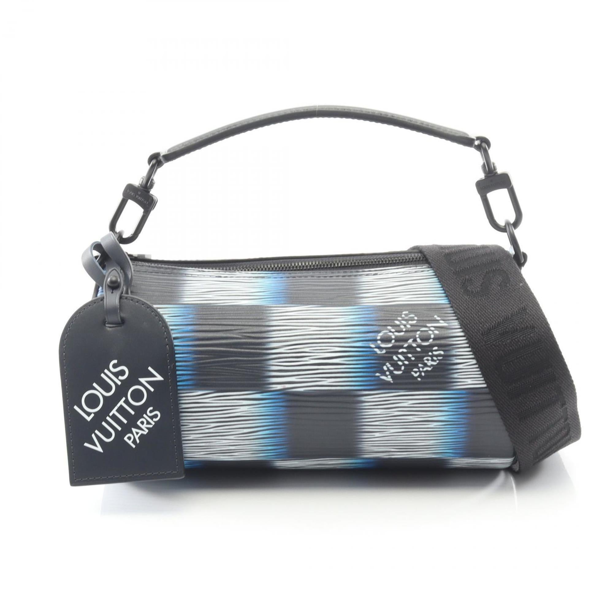 Louis Vuitton Black Blue Epi Leather Handbag (Pre-Owned)