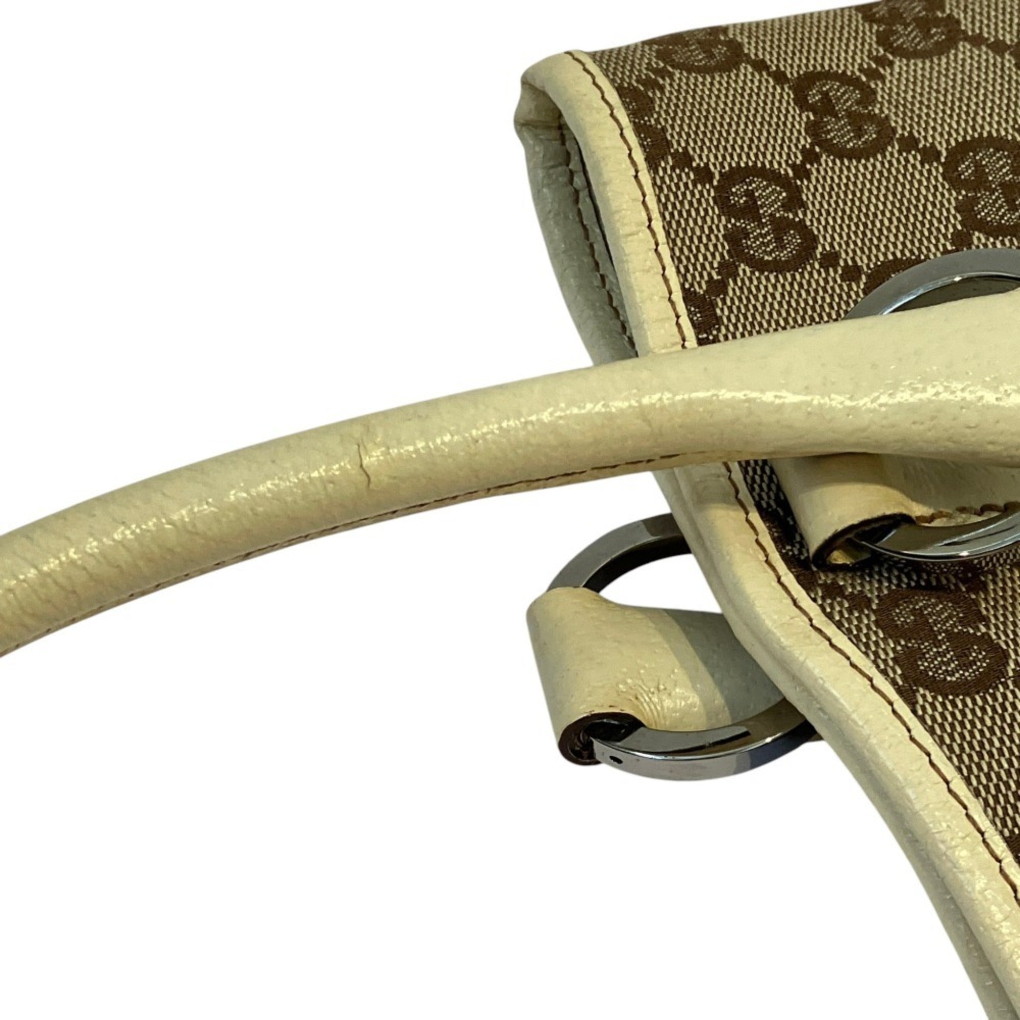 Gucci Gg Canvas Beige Gg Canvas Tote Bag (Pre-Owned)