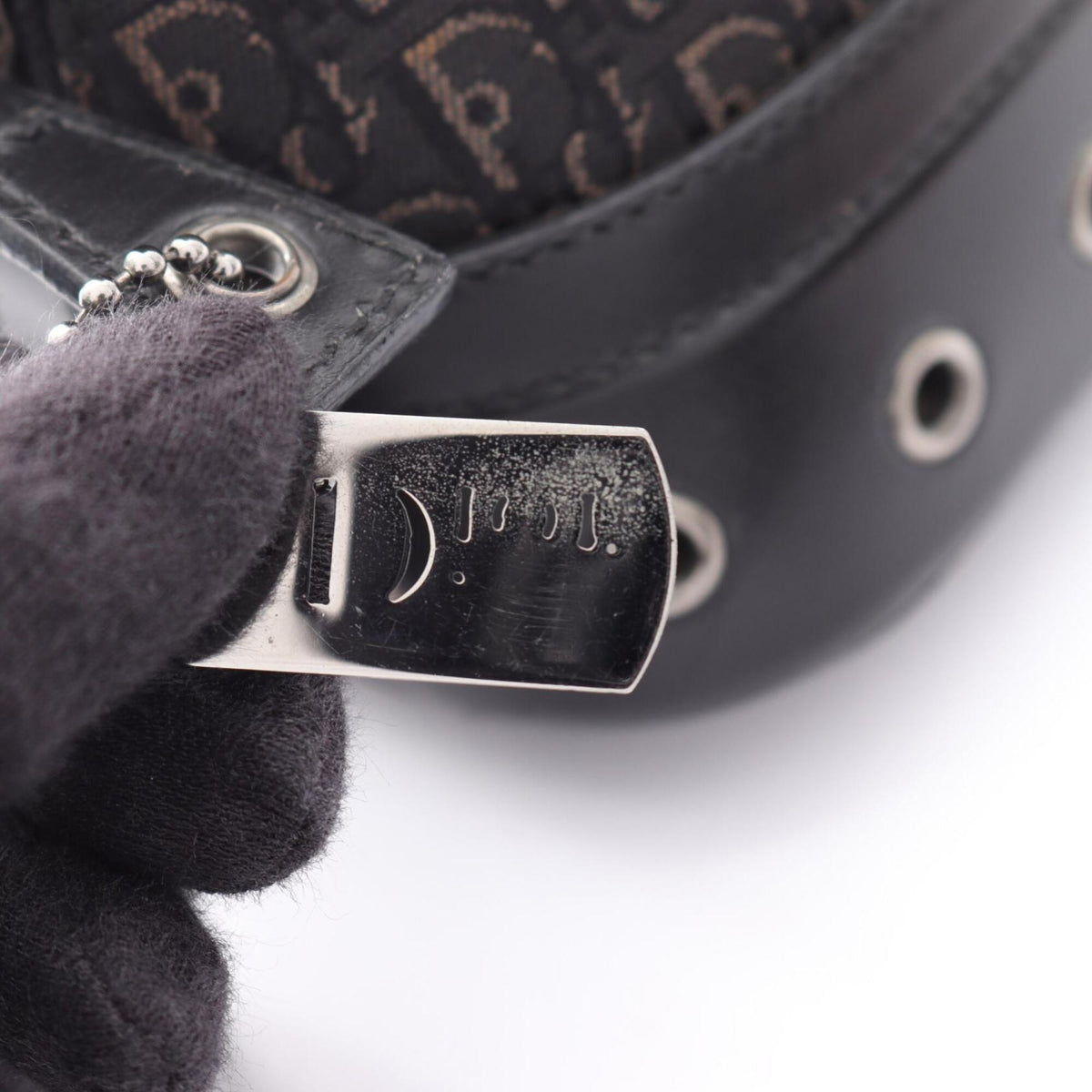 Christian Dior Black Canvas Leather Handbag (Pre-Owned)