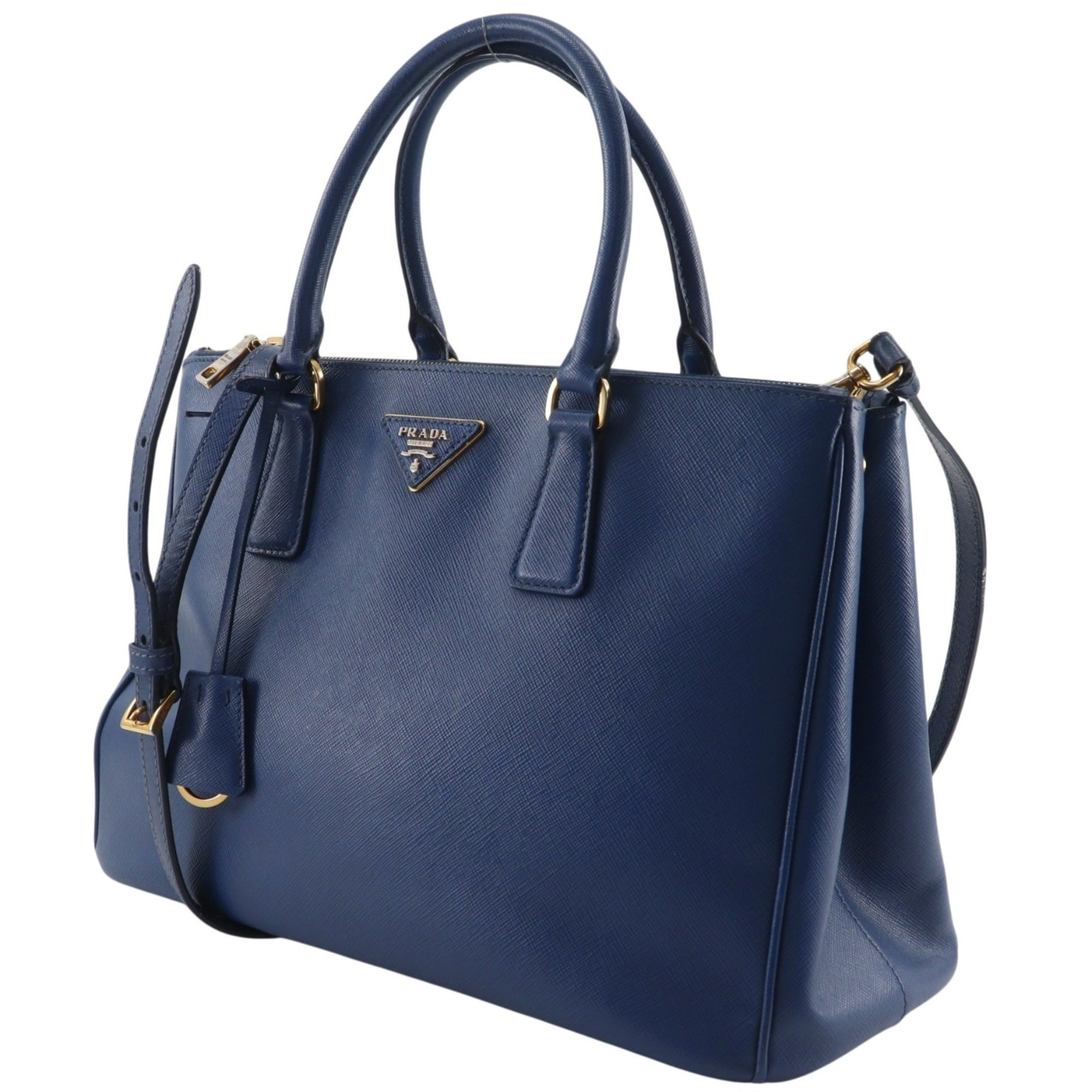 Prada Blue Saffiano Tote Bag (Pre-Owned)