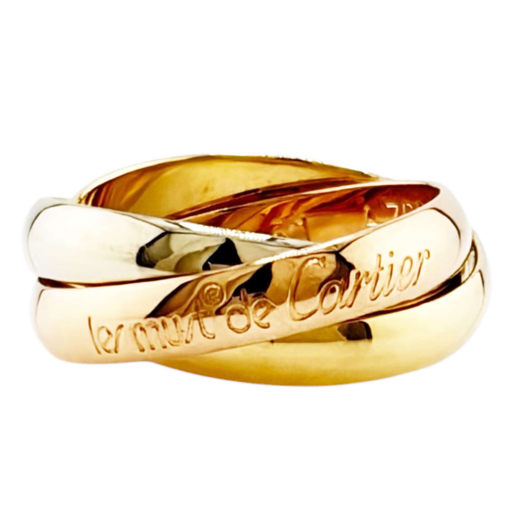 Cartier Gold Silver Pink Gold Yellow Gold (18K) Pink Gold (18K) White Gold (18K) Band Ring (Pre-Owned)