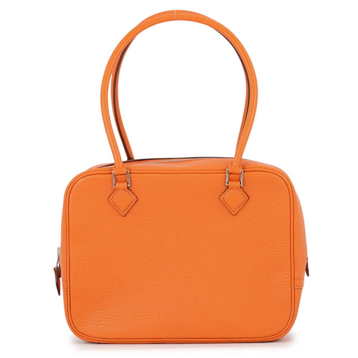 Hermes Plume Orange Chevre Leather Handbag (Pre-Owned)