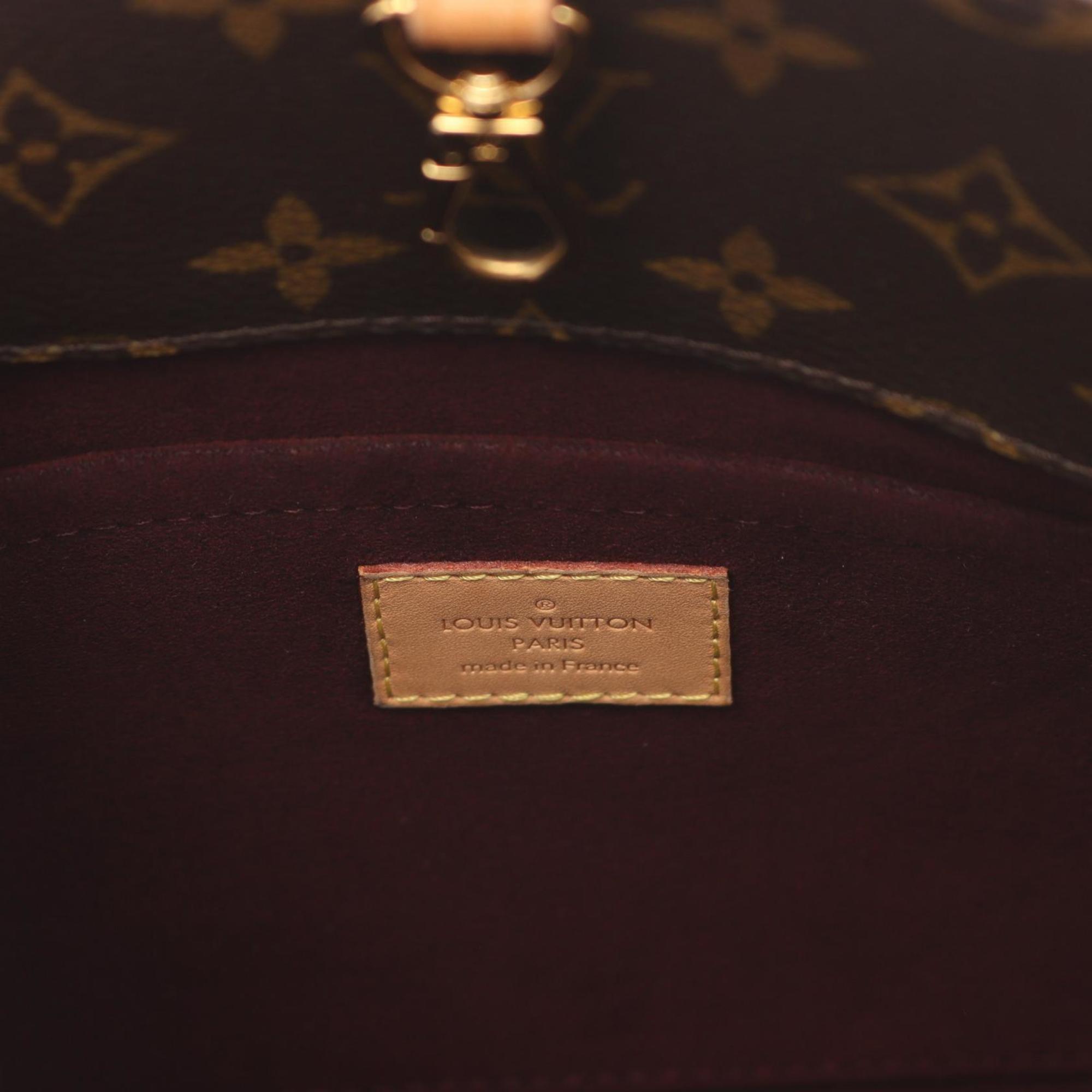 Louis Vuitton Brown Coated Canvas Pvc Monogram Leather Handbag (Pre-Owned)
