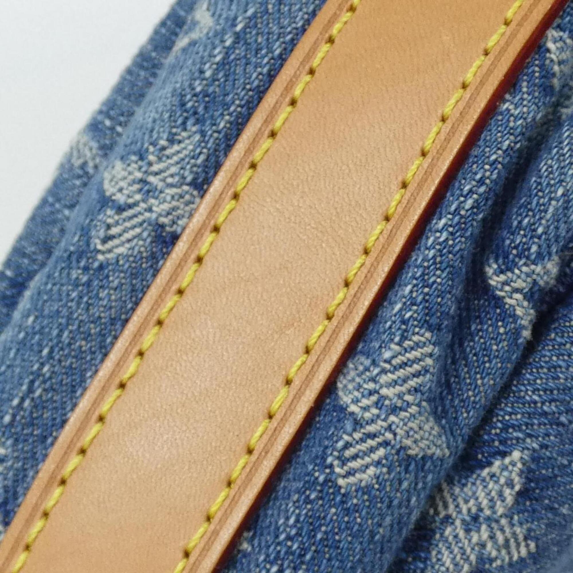 Louis Vuitton Blue Denim Canvas Shoulder Bag (Pre-Owned)