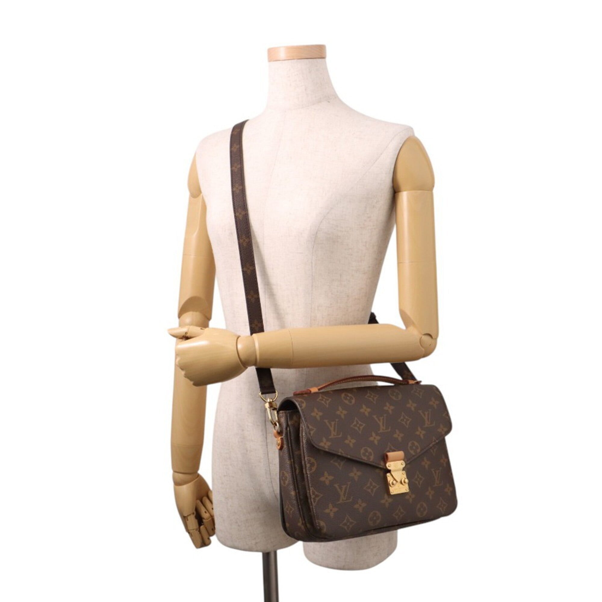 Louis Vuitton Brown Monogram Handbag Pochette (Pre-Owned)