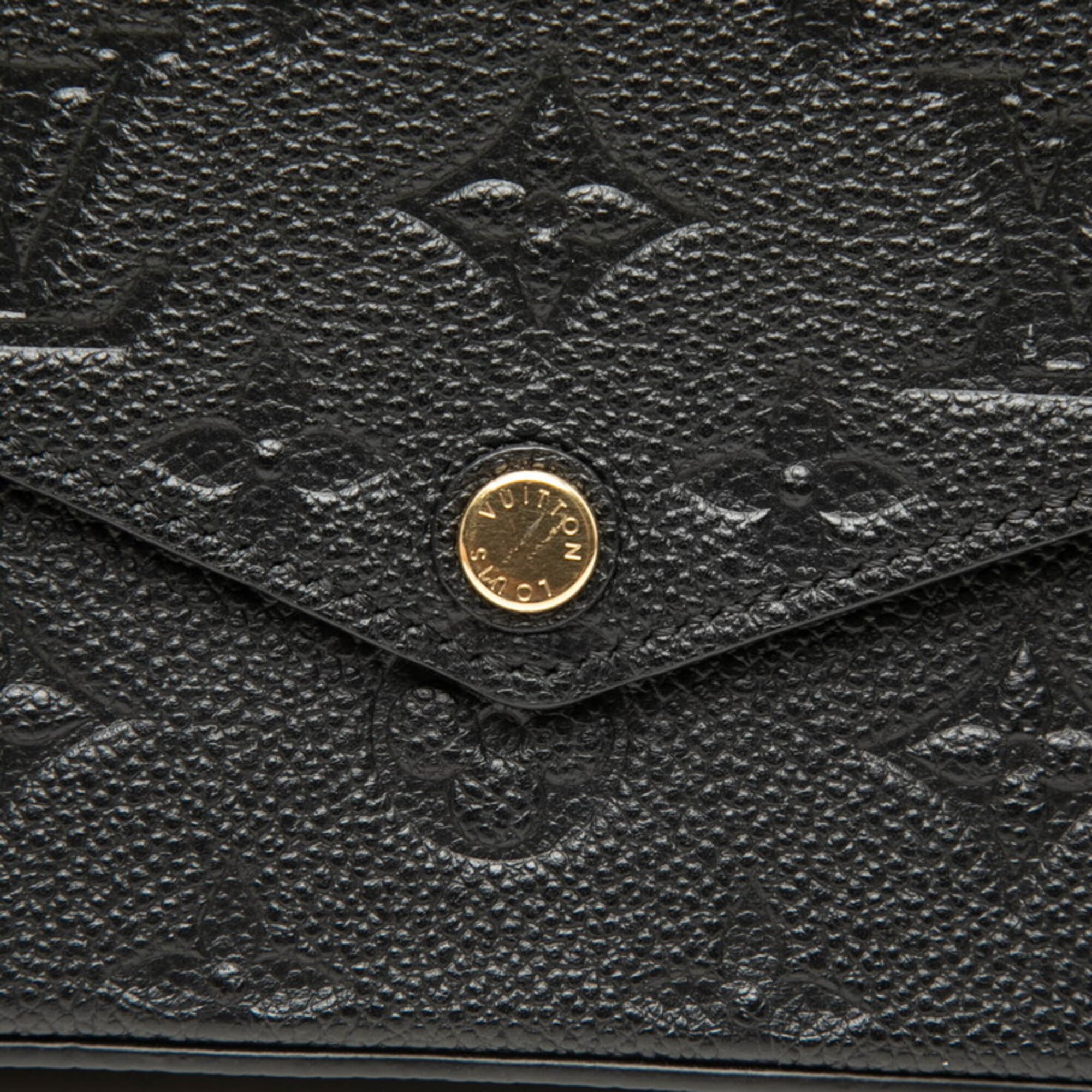 Louis Vuitton Black Noir Monogram Empreinte Pochette Shoulder Bag (Pre-Owned)