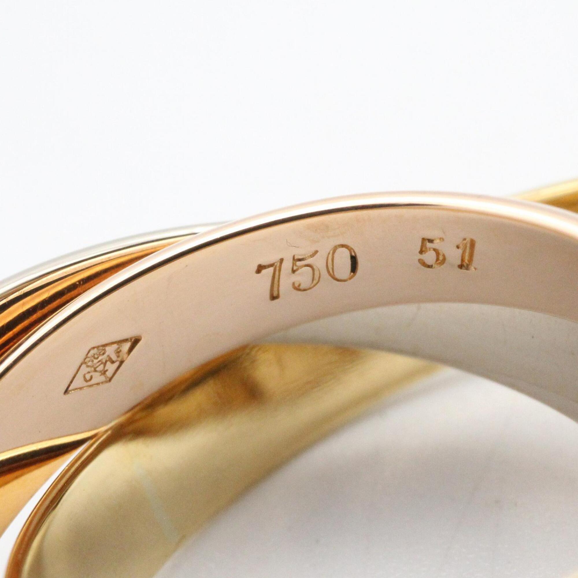 Cartier Gold Silver Yellow Gold (18K) Pink Gold (18K) White Gold (18K) Band Ring (Pre-Owned)