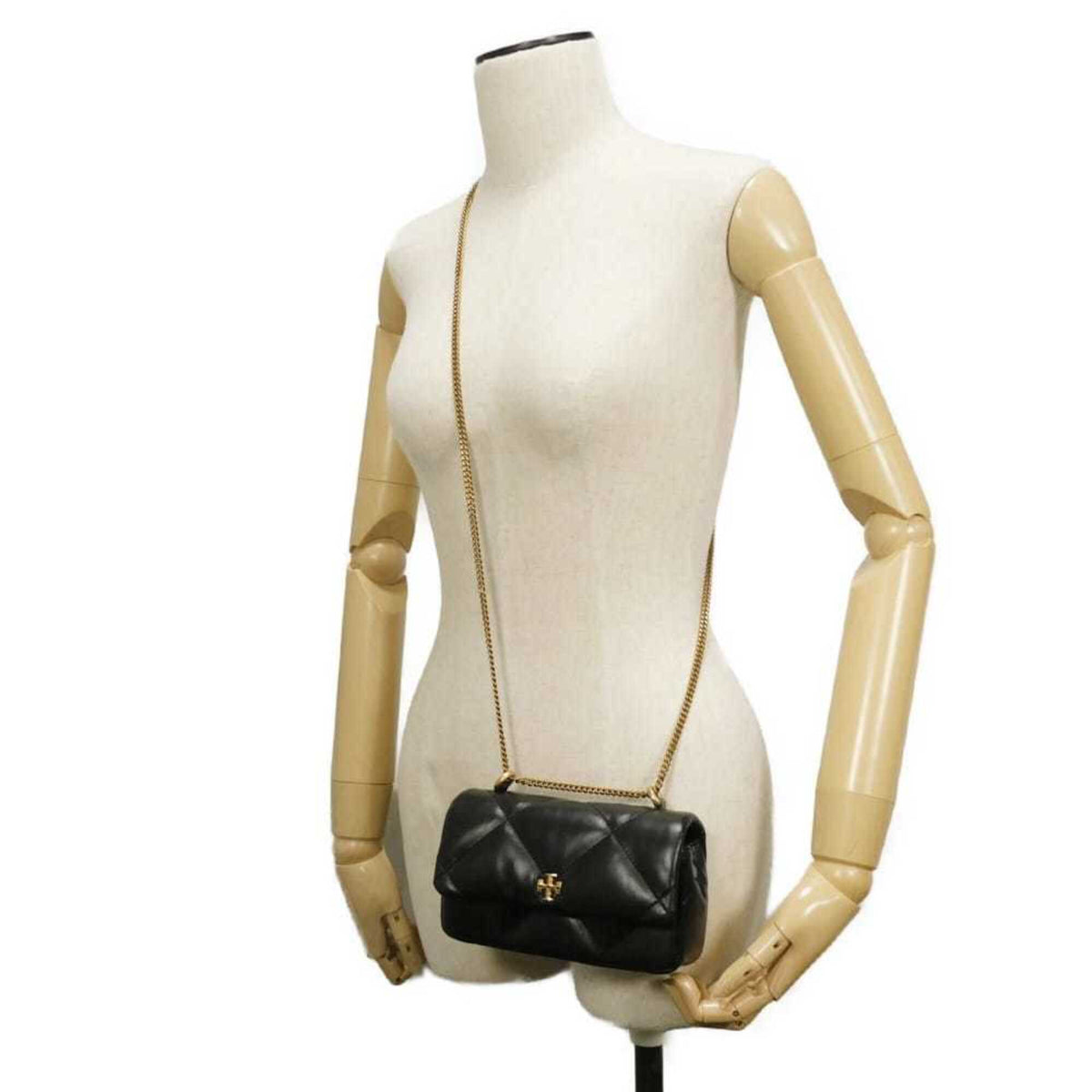 Tory Burch Black Leather Shoulder Bag (Pre-Owned)