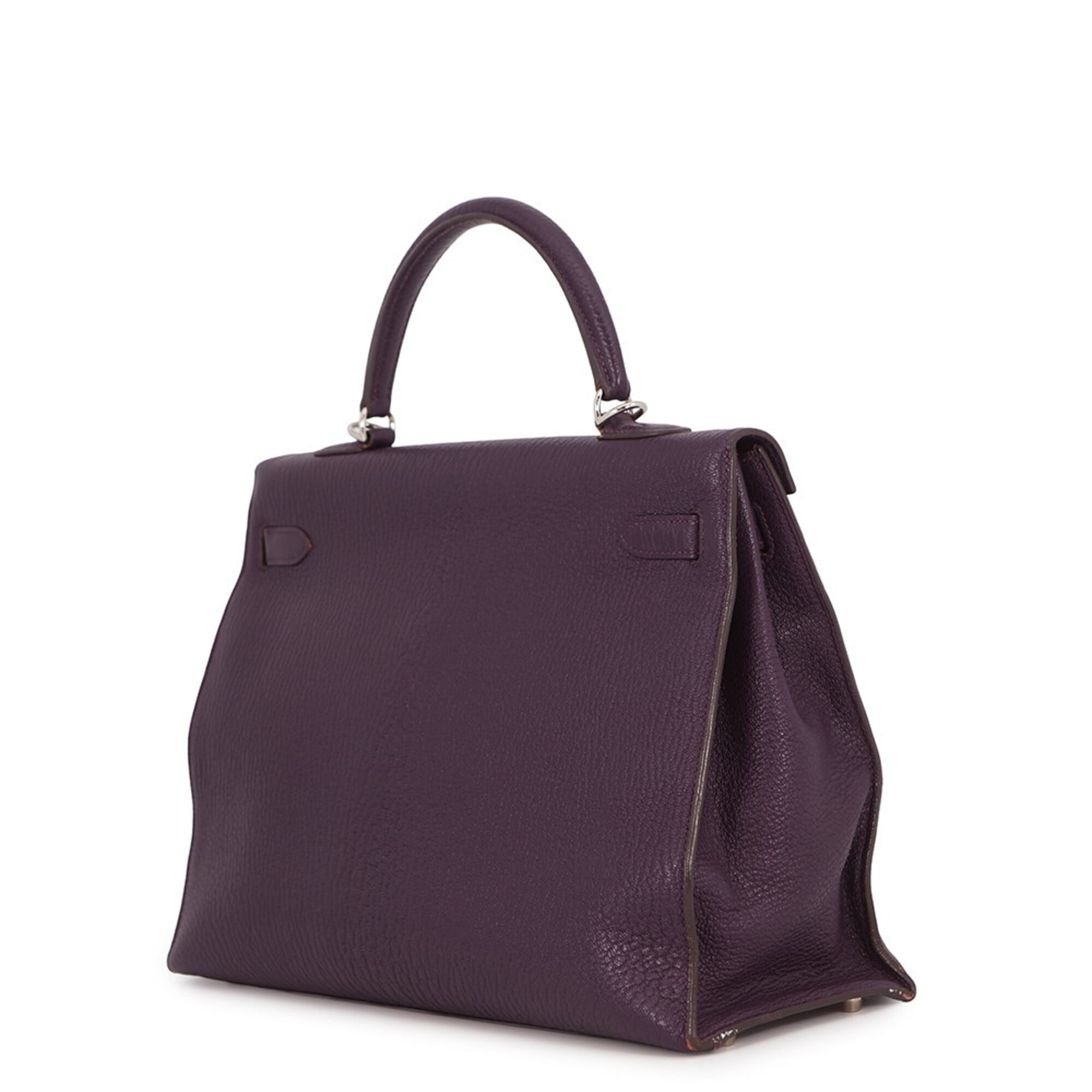 Hermes Cassis Chevre Coromandel Leather Handbag (Pre-Owned)