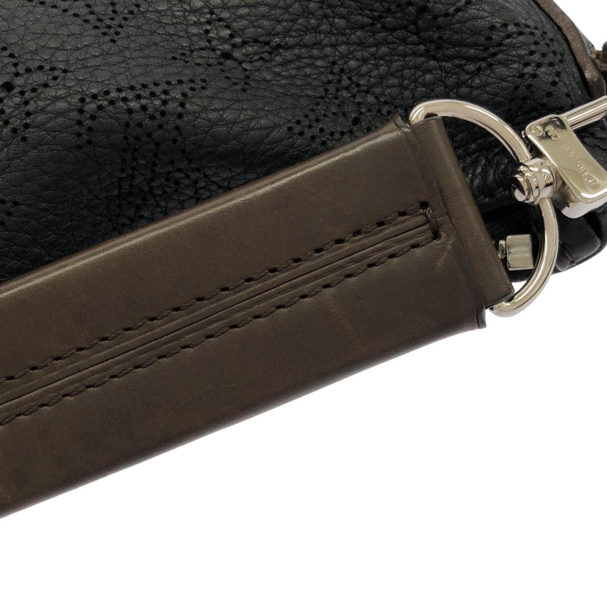 Louis Vuitton Black Leather Shoulder Bag (Pre-Owned)