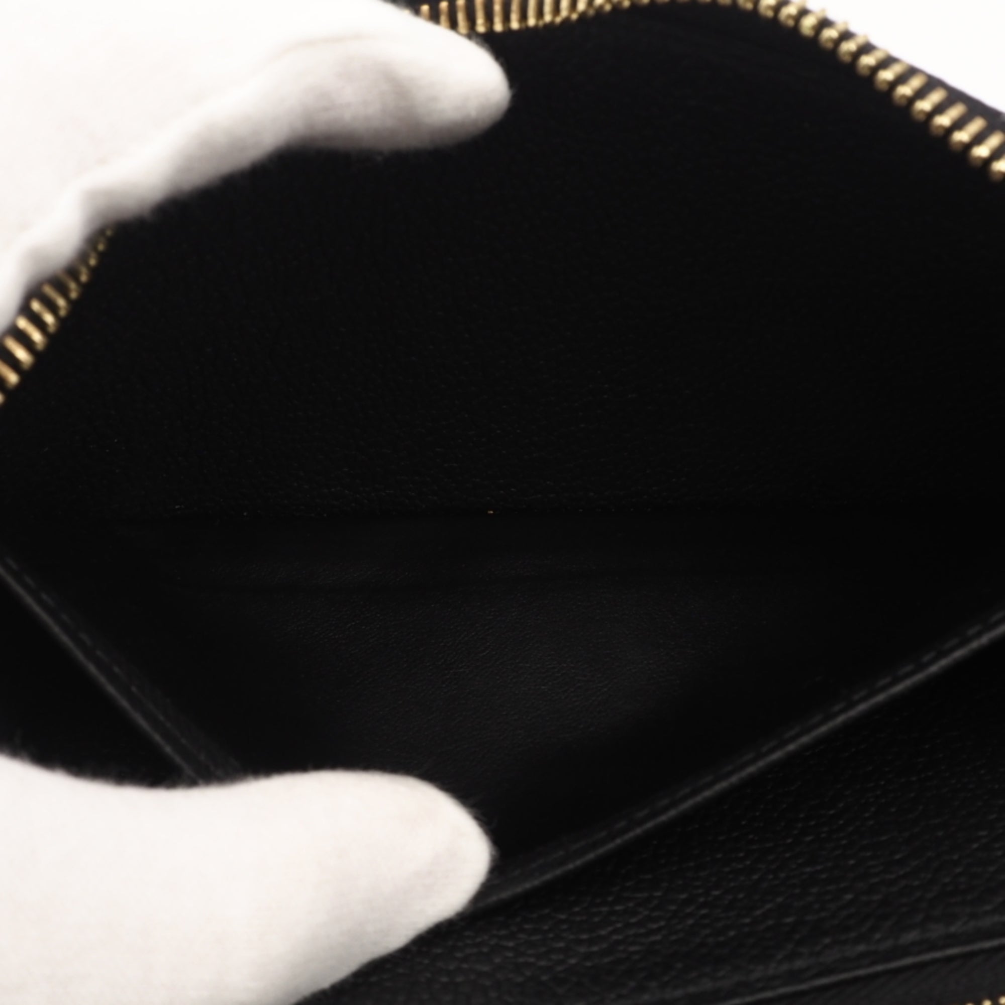 Louis Vuitton Monogram Empreinte Black Noir Leather Long Wallet (Bi-Fold) (Pre-Owned)
