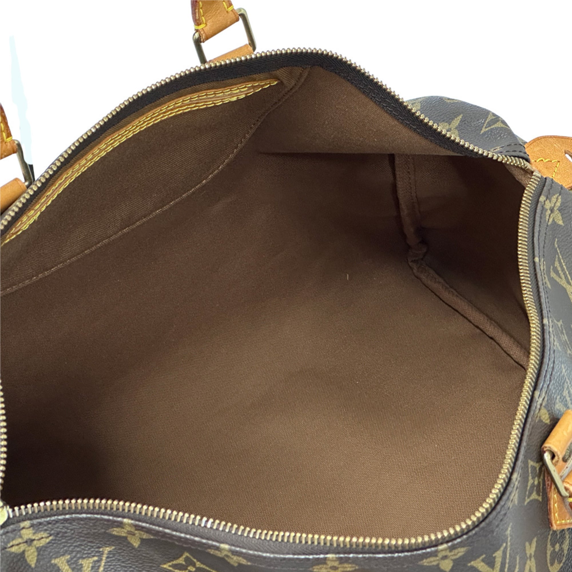 Louis Vuitton Brown Monogram Boston Bag Handbag (Pre-Owned)