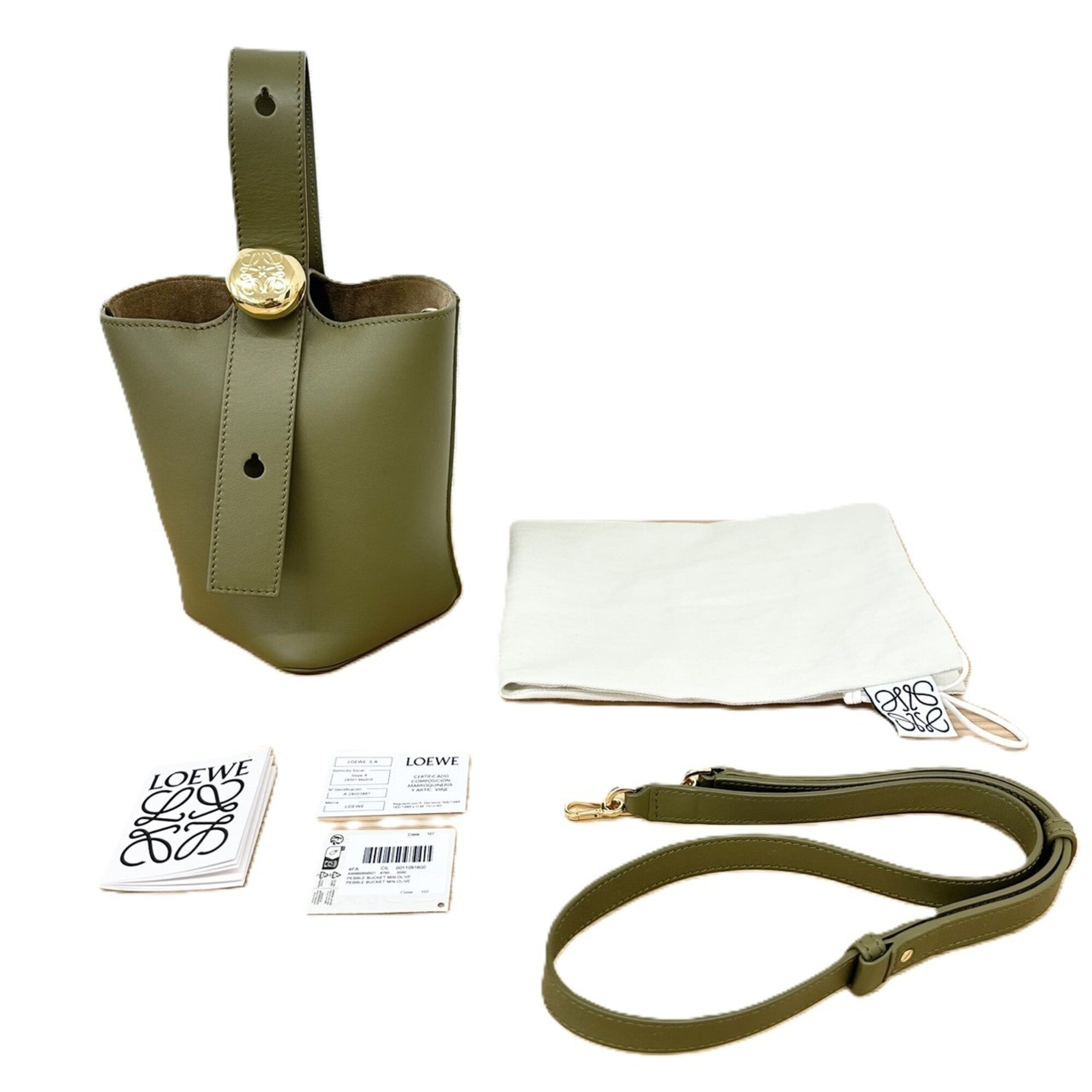 Loewe Khaki Olive Shoulder Bag (Pre-Owned)